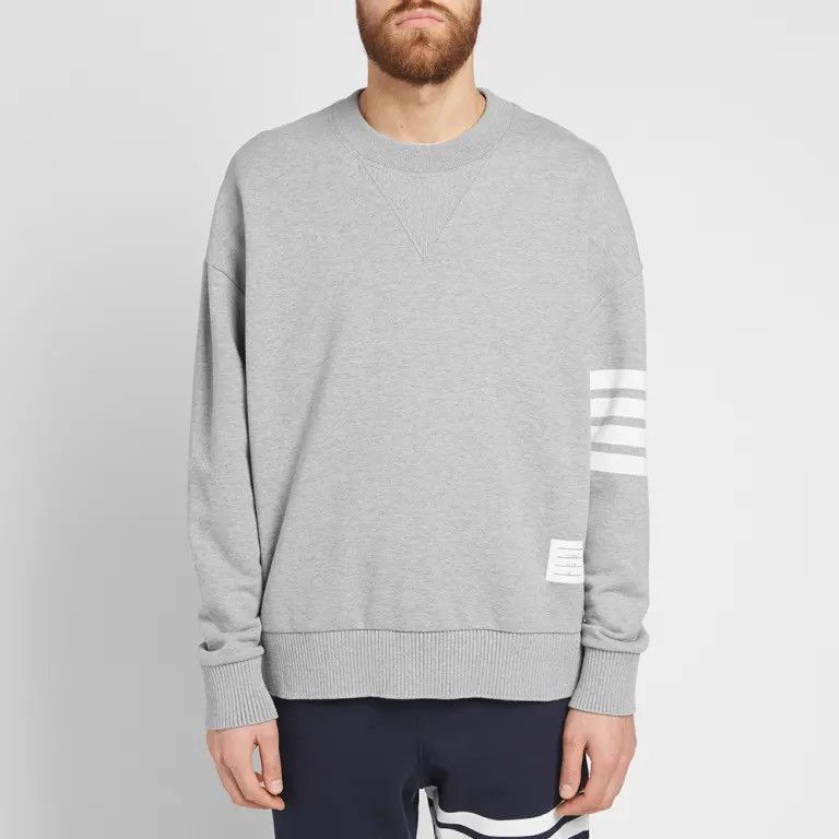 Moncler × Thom Browne Thom browne oversized arm bar crew sweat Size US XL / EU 56 / 4 - 10 Thumbnail