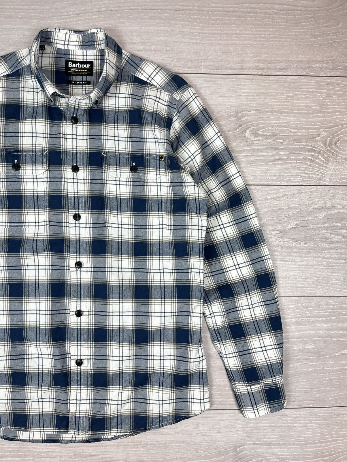 Barbour Barbour International Tailored Flannel Checkered Shirt Size US M / EU 48-50 / 2 - 3 Thumbnail