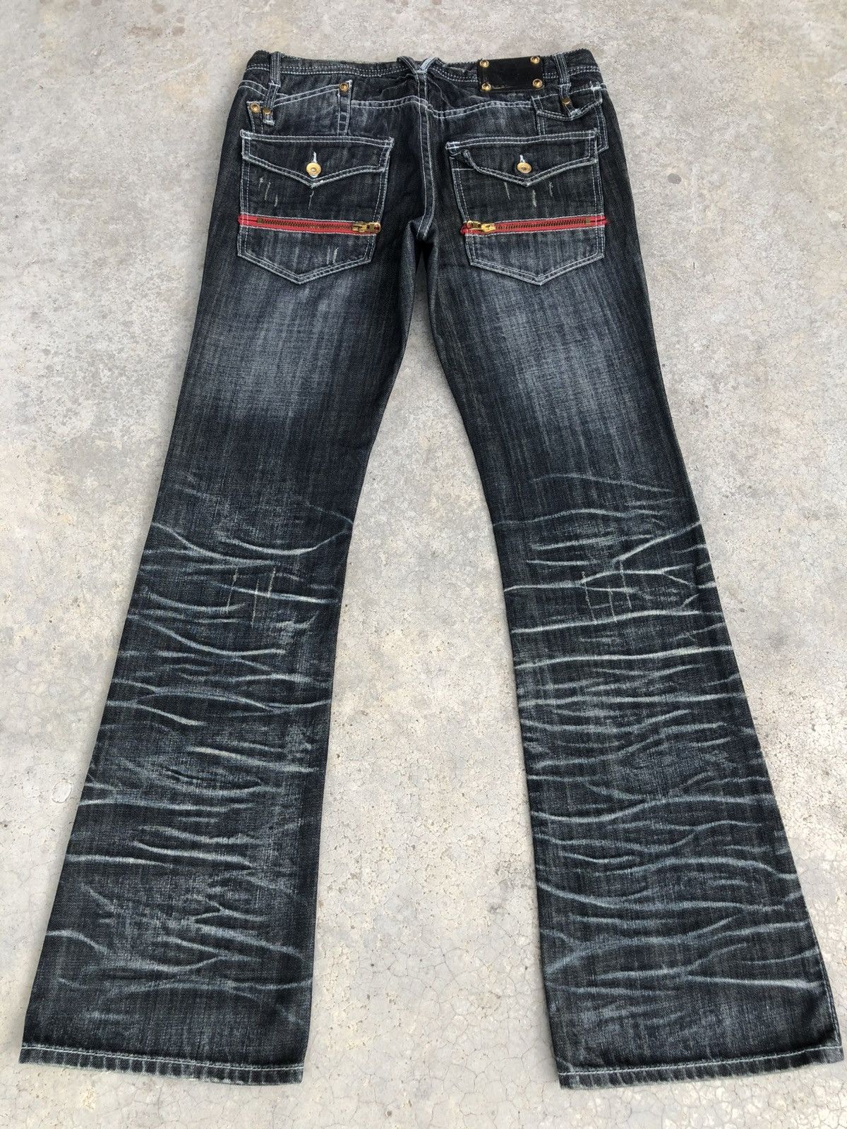 If Six Was Nine Semantic Design Flared Jeans Distressed Jeans Size US 32 / EU 48 - 2 Thumbnail