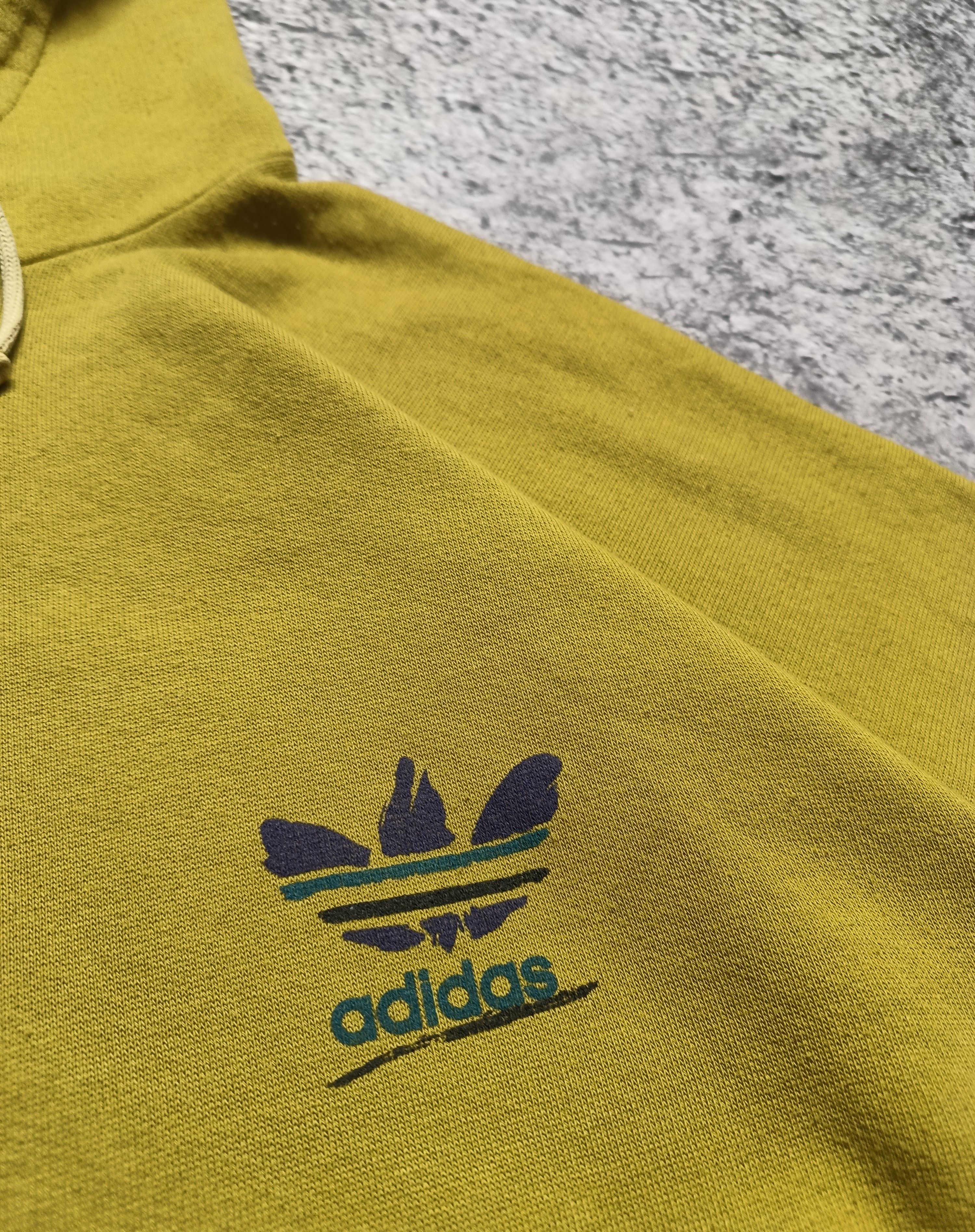 Adidas × Vintage Vintage 90s Adidas Hoodie Size US L / EU 52-54 / 3 - 2 Thumbnail