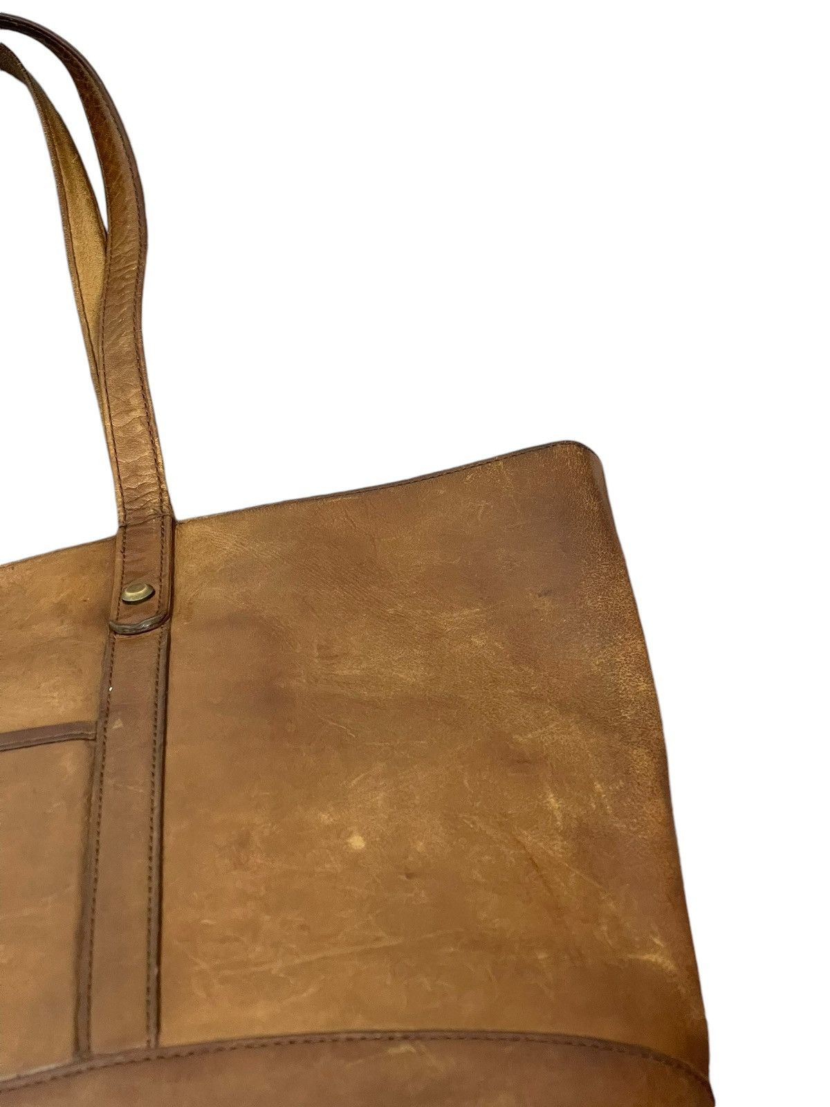 Genuine Leather Full Leather Patina Unknown Japan Tote Shoulder Bag 1🟩2 Size ONE SIZE - 8 Thumbnail
