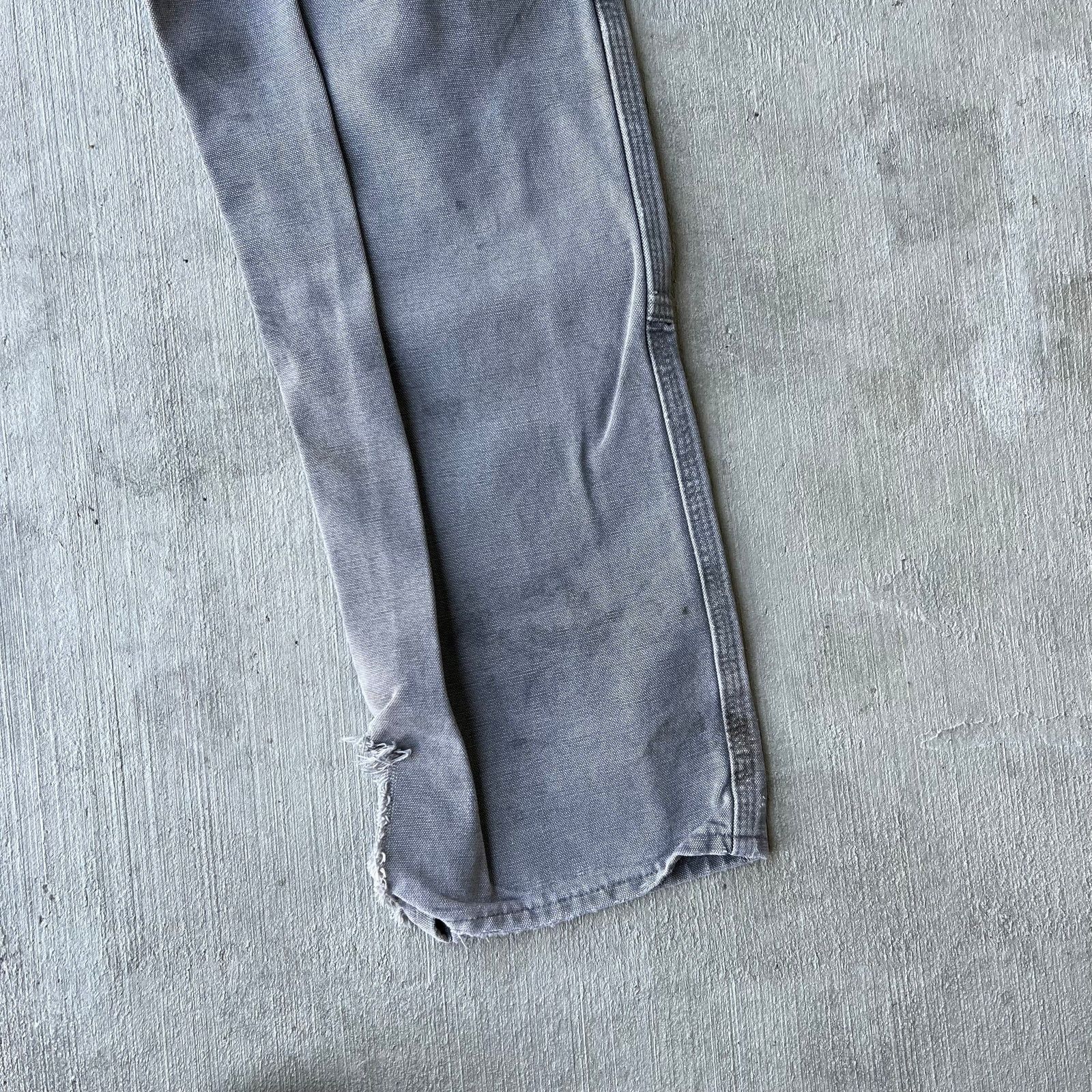 Carhartt × Vintage Carhartt faded gray double knee work wear carpenter pants Size US 31 - 9 Thumbnail
