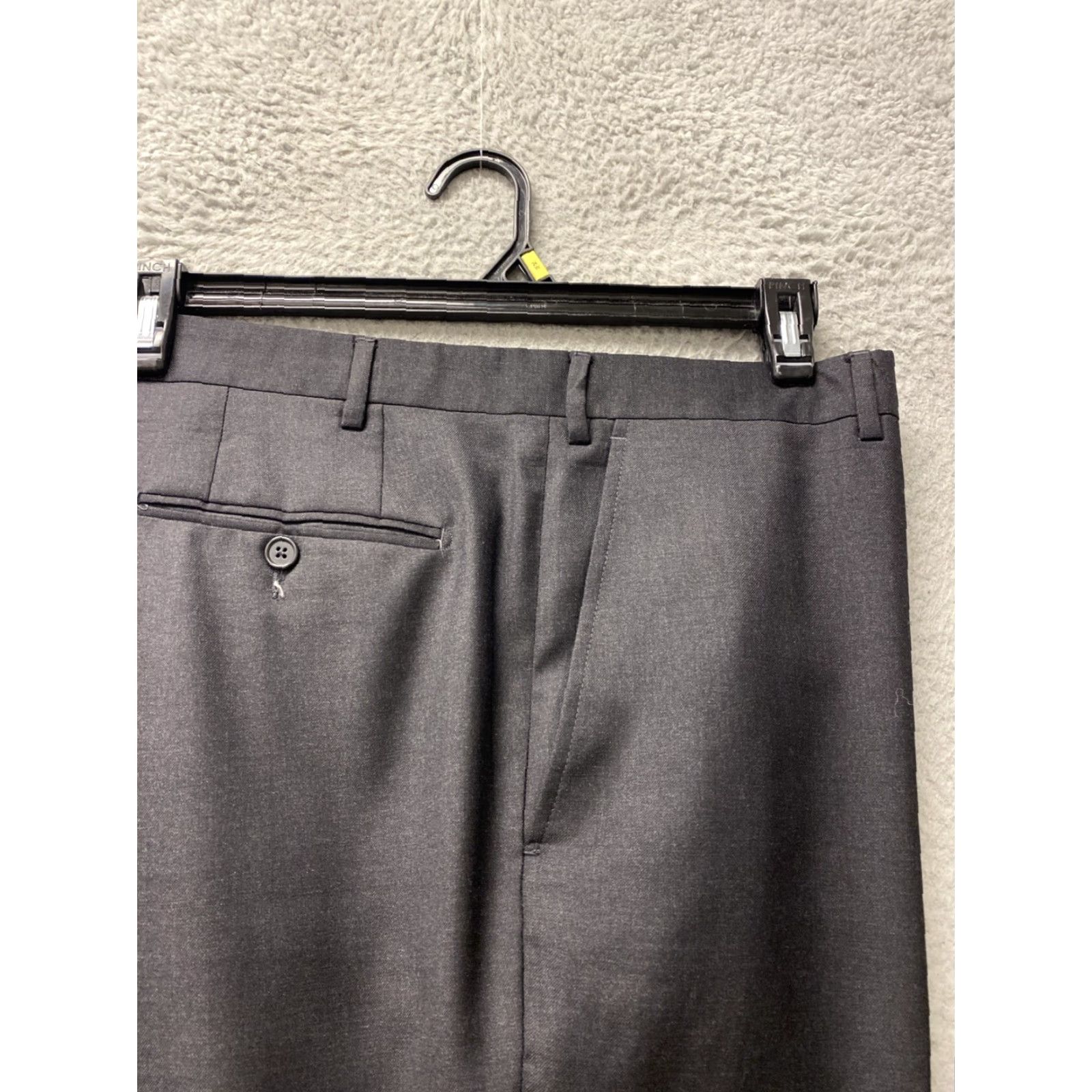 Vintage Santorelli Roma Dress Pants Mens 40x32 100% Wool Gray Italy /164-33 Size US 40 / EU 56 - 2 Thumbnail