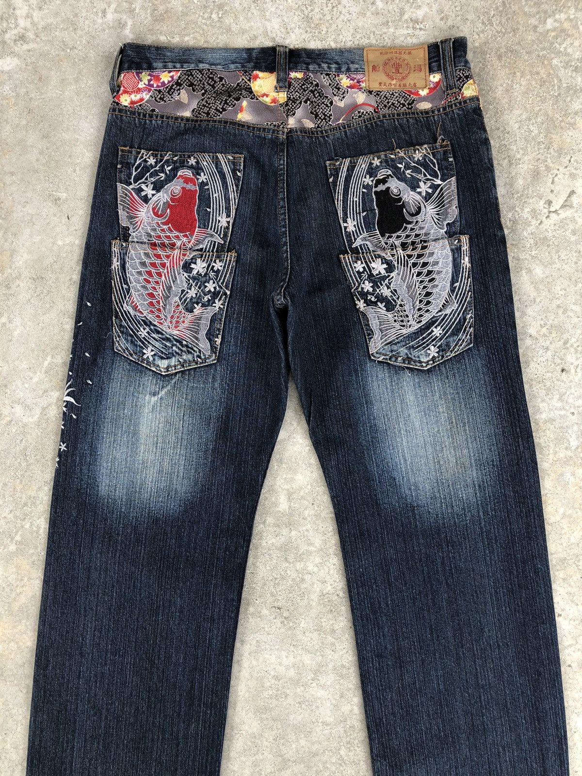 Japanese Brand Japanese Buden Embroidered Jeans Distressed Denim Size US 34 / EU 50 - 8 Thumbnail