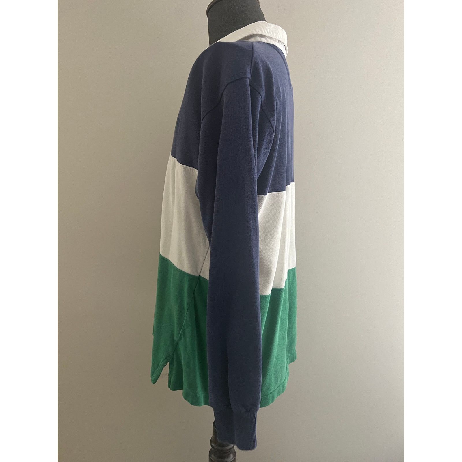 Chaps Ralph Lauren Chaps Ralph Lauren Long Sleeve Polo Colorblock Blue Green L Size US L / EU 52-54 / 3 - 7 Thumbnail