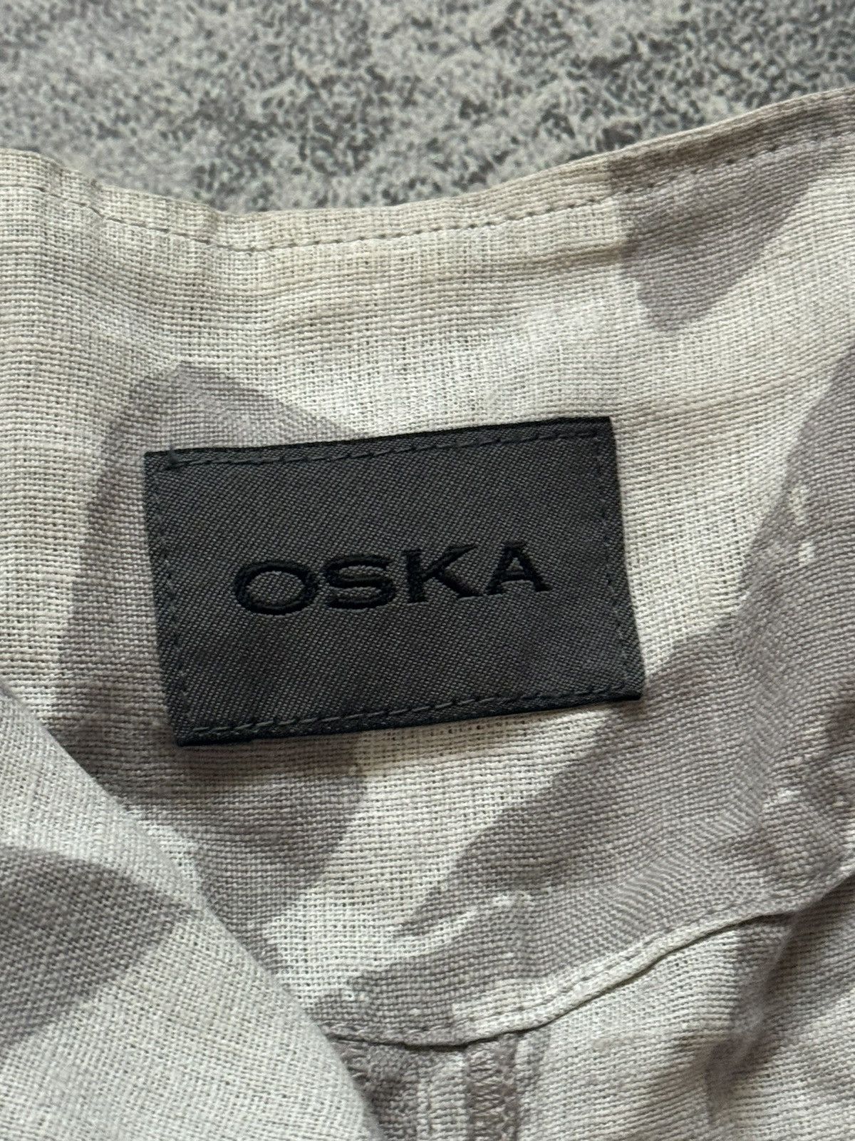 Japanese Brand × Vintage Oska 2 all printed relaxed blazer linen jacket oversiz shirt Size XS / US 0-2 / IT 36-38 - 7 Thumbnail