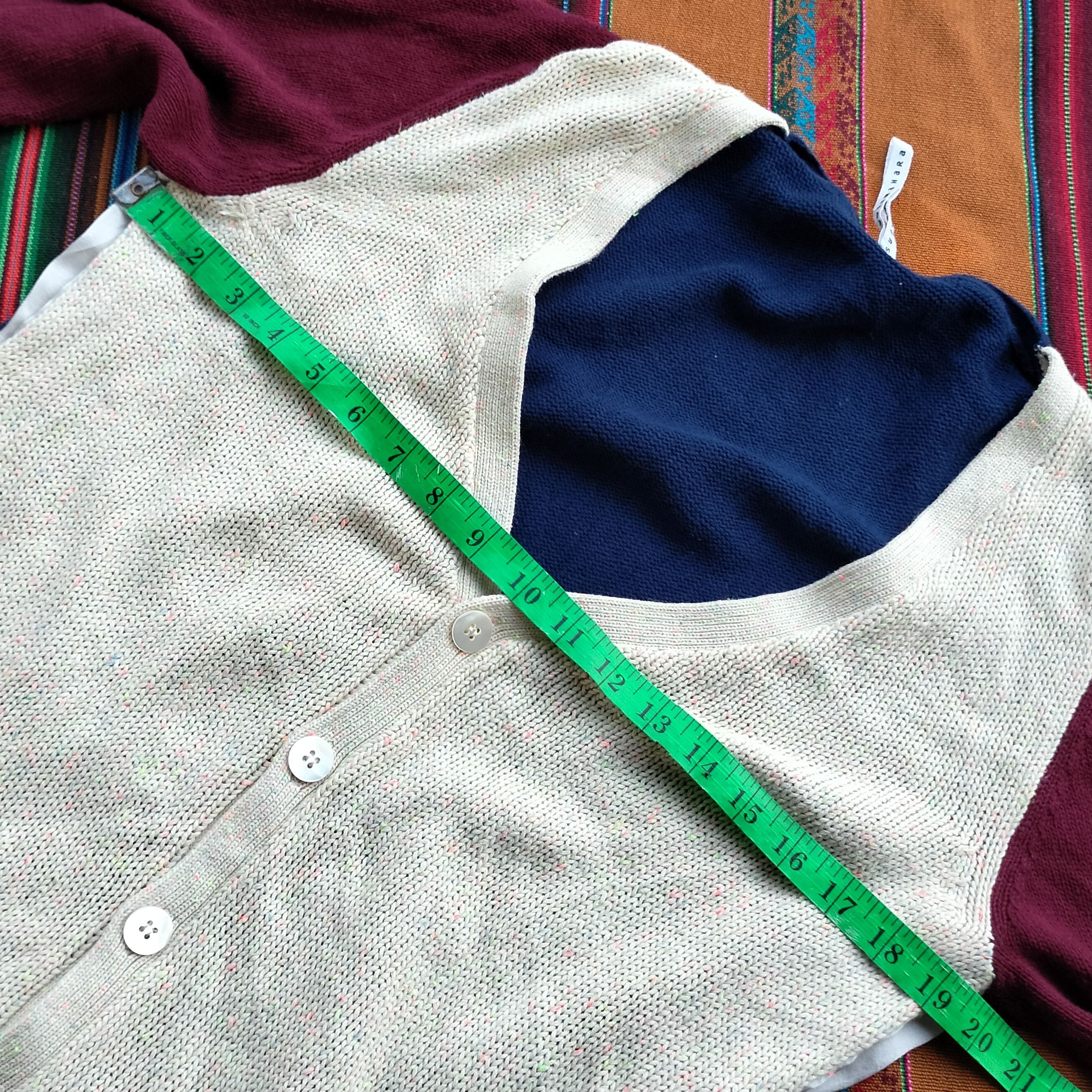 Issey Miyake SunaoKuwahara issey miyake color block cardigan Size US S / EU 44-46 / 1 - 14 Thumbnail