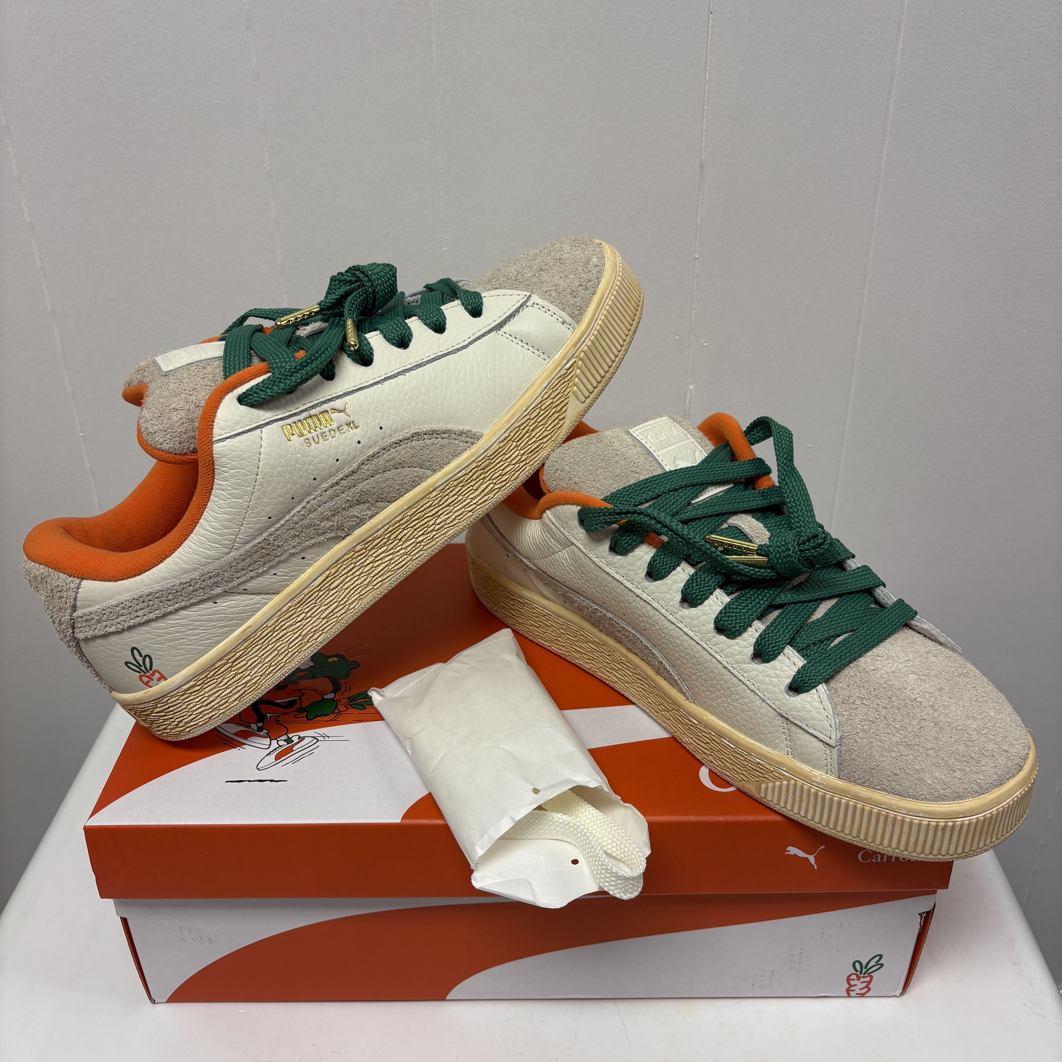 Puma Puma Suede XL Anwar Carrots Warm White (398801-01), Size 11 Size US 11 / EU 44 - 1 Thumbnail