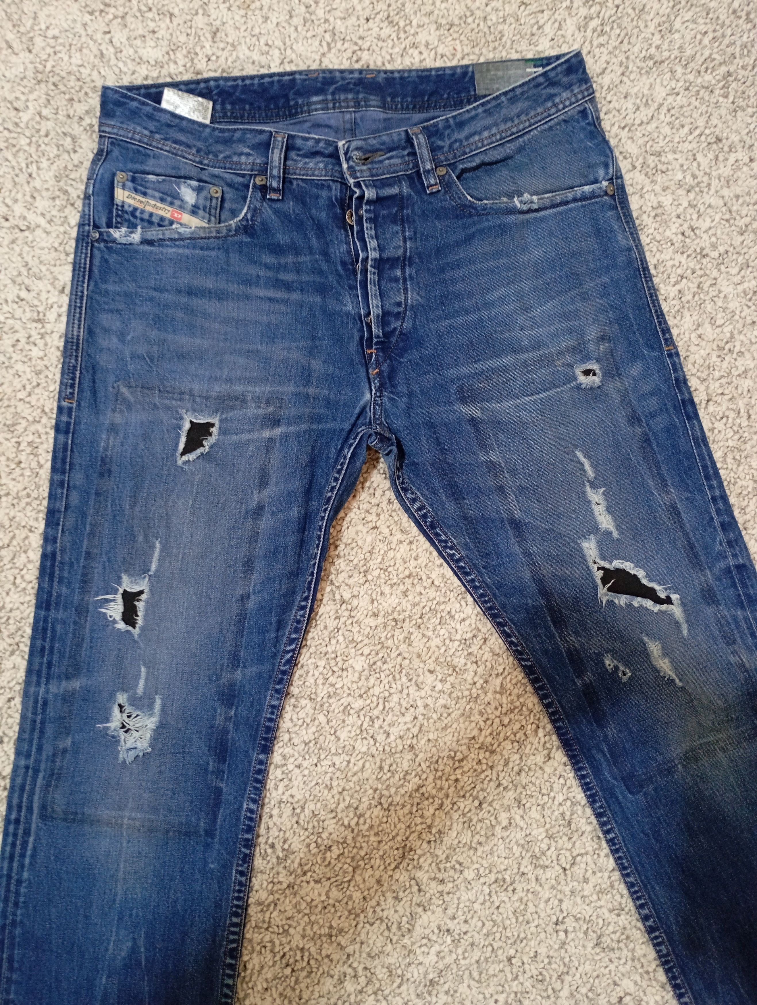 Diesel Diesel Bleu Eyecons 2011 Edition Distressed Vintage Pants Size US 32 / EU 48 - 5 Thumbnail