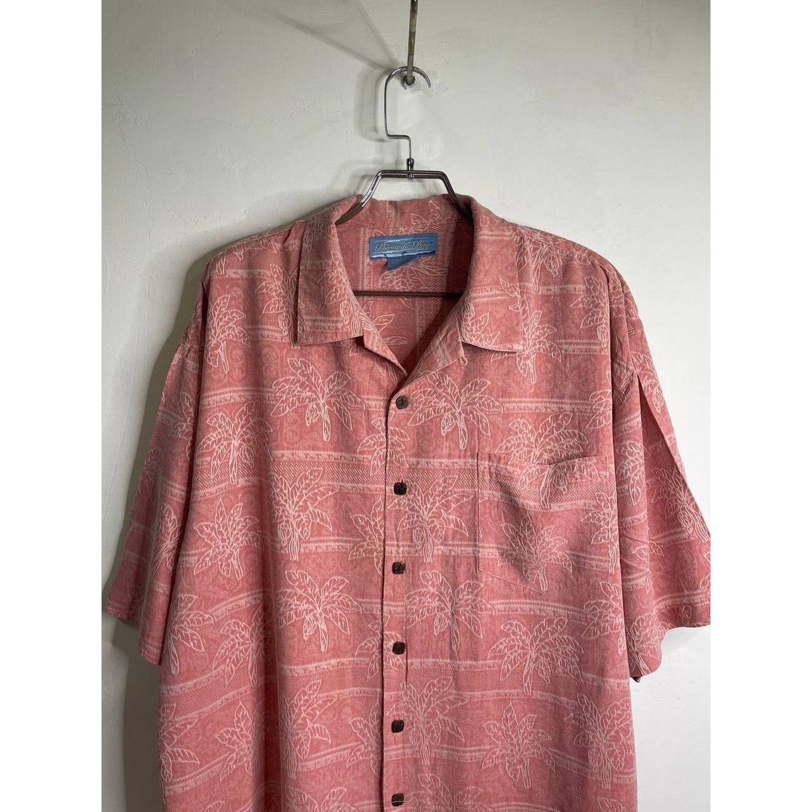 Vintage Vintage Bermuda Bay Silk Hawaiian Palm Tree XXL Island Style Size US XXL / EU 58 / 5 - 3 Thumbnail