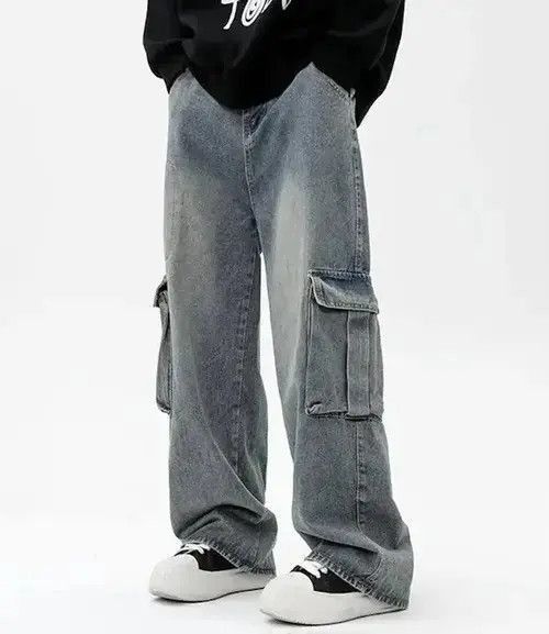Japanese Brand Y2K Vintage Men Cargo Jeans Size US 32 / EU 48 - 4 Thumbnail