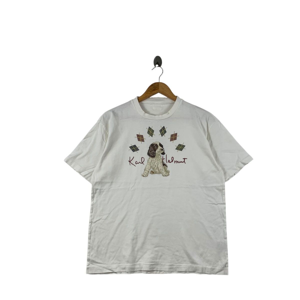 Karl Helmut Vintage KARL HELMUT JAPAN Pink House Dog Youth Tee Shirt Size M / US 6-8 / IT 42-44 - 1 Thumbnail