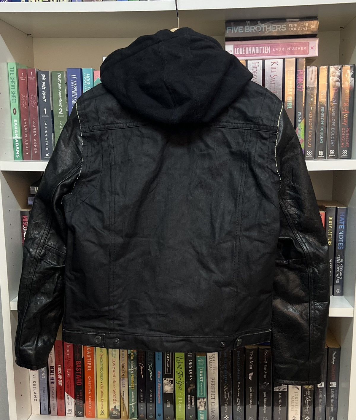 En Noir En Noir X Gap Wax Denim + Leather Jacket Size US S / EU 44-46 / 1 - 2 Thumbnail