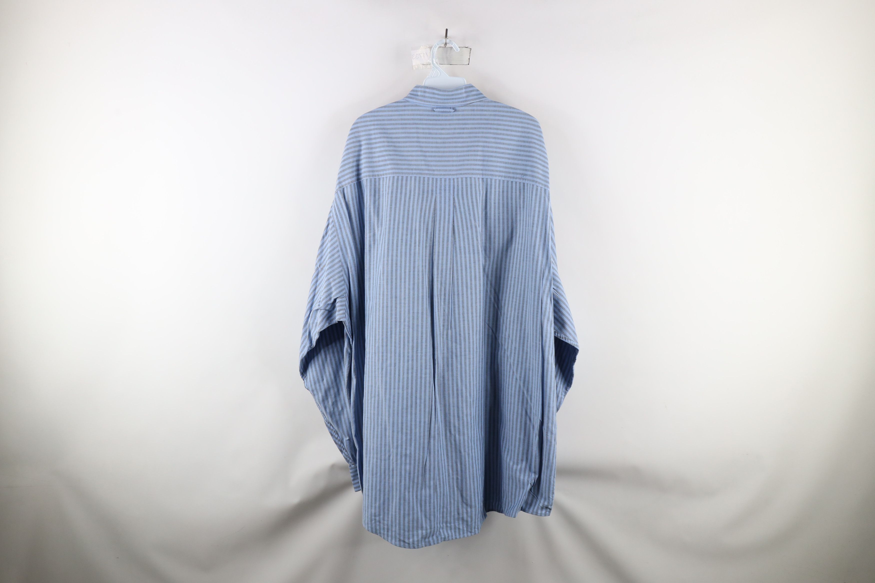 Eddie Bauer × Vintage Vintage 90s Eddie Bauer Collared Button Down Shirt Blue Size US XXL / EU 58 / 5 - 10 Thumbnail