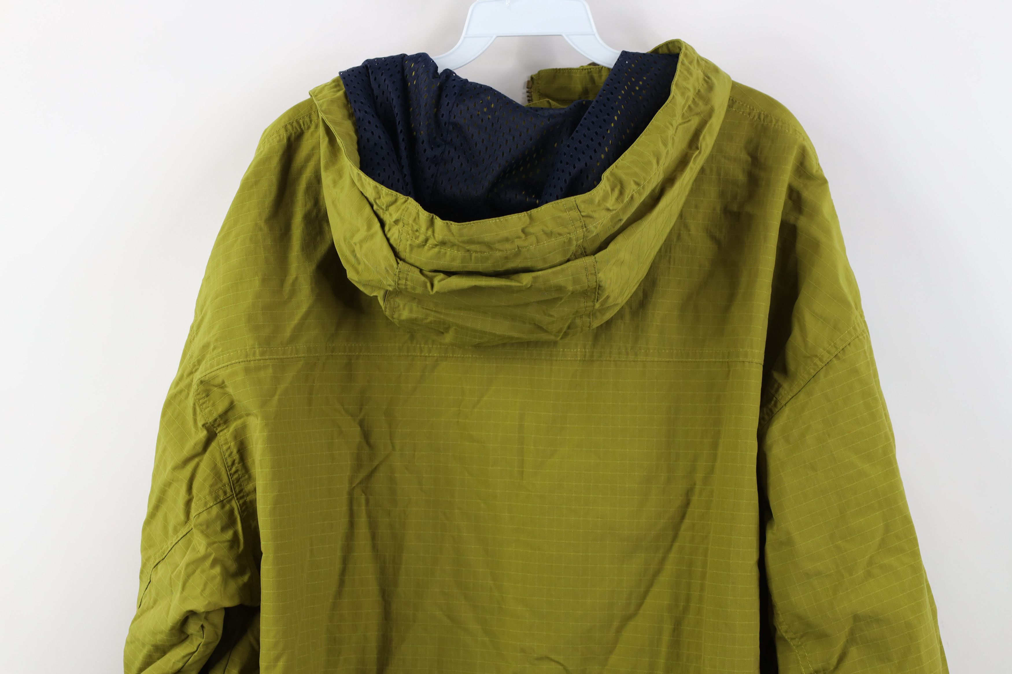 Vintage Vintage 90s Streetwear Hooded Windbreaker Jacket Green Size L / US 10 / IT 46 - 14 Thumbnail