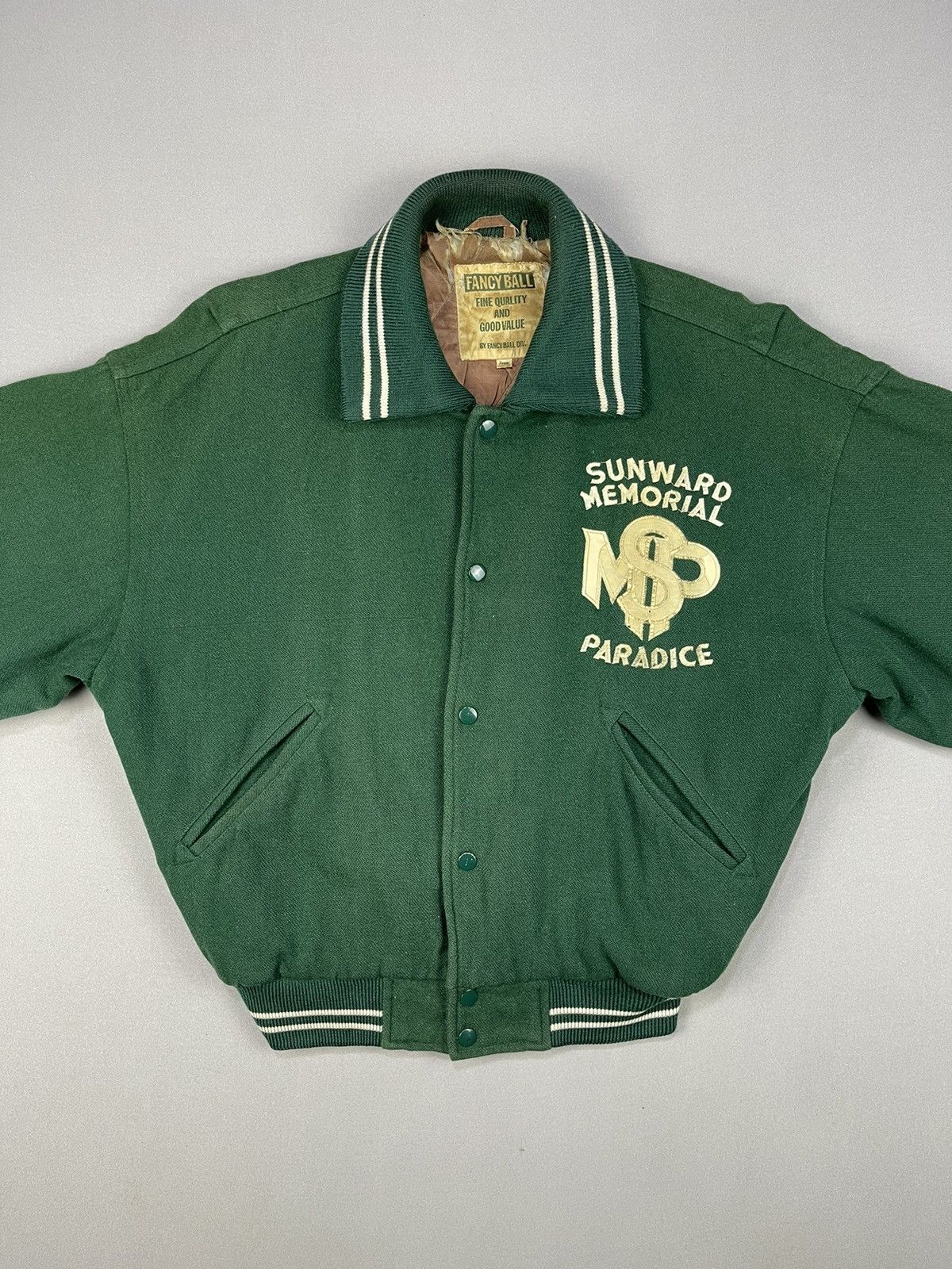 Vintage Vintage Fancy Ball Division Varsity Jacket Size US M / EU 48-50 / 2 - 2 Thumbnail