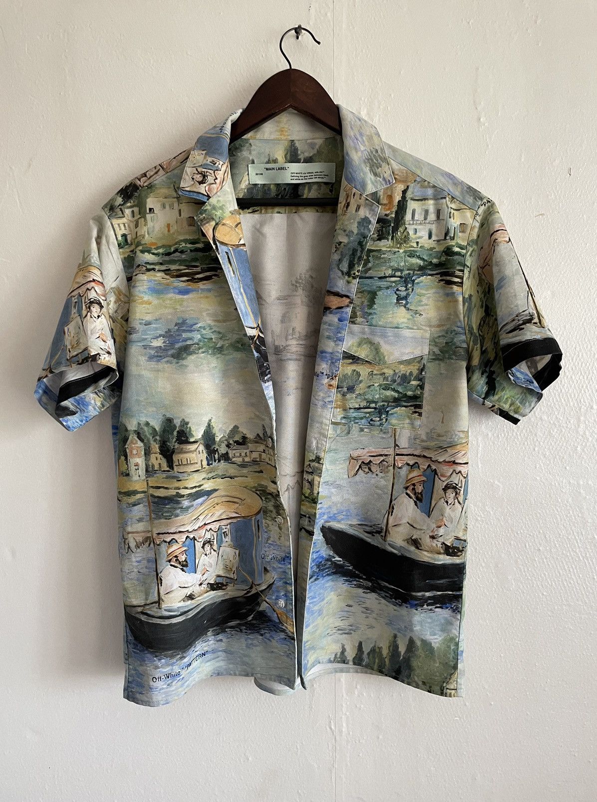 Off White Virgil Abloh Off White Lake Holiday Shirt All Over Van Gogh Print Collar Grailed