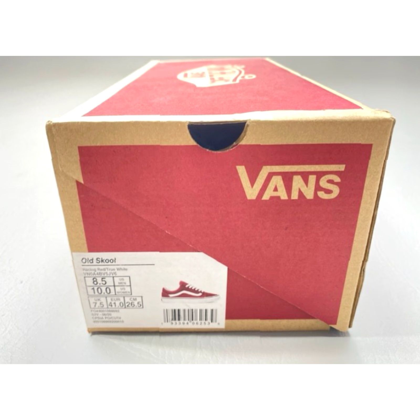Vans Vans Old Skool Unisex Mens 8.5 Womens 10 Canvas & Suede Sneakers Red White 1436 - Vans Old Skool - Sneaker - Unisex - Men Women - Red White - 8.5 10 Size US 9 / IT 39 - 8 Thumbnail