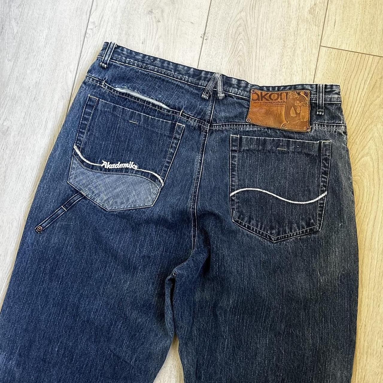 Akademiks Y2k baggy embroidered jeans Size US 36 / EU 52 - 6 Thumbnail