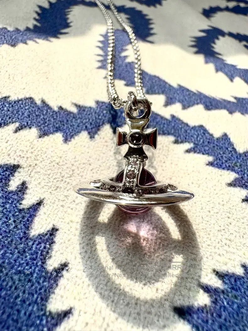 Vivienne Westwood Vivienne Westwood Vintage Purple Medium Orb Necklace Size ONE SIZE - 3 Thumbnail