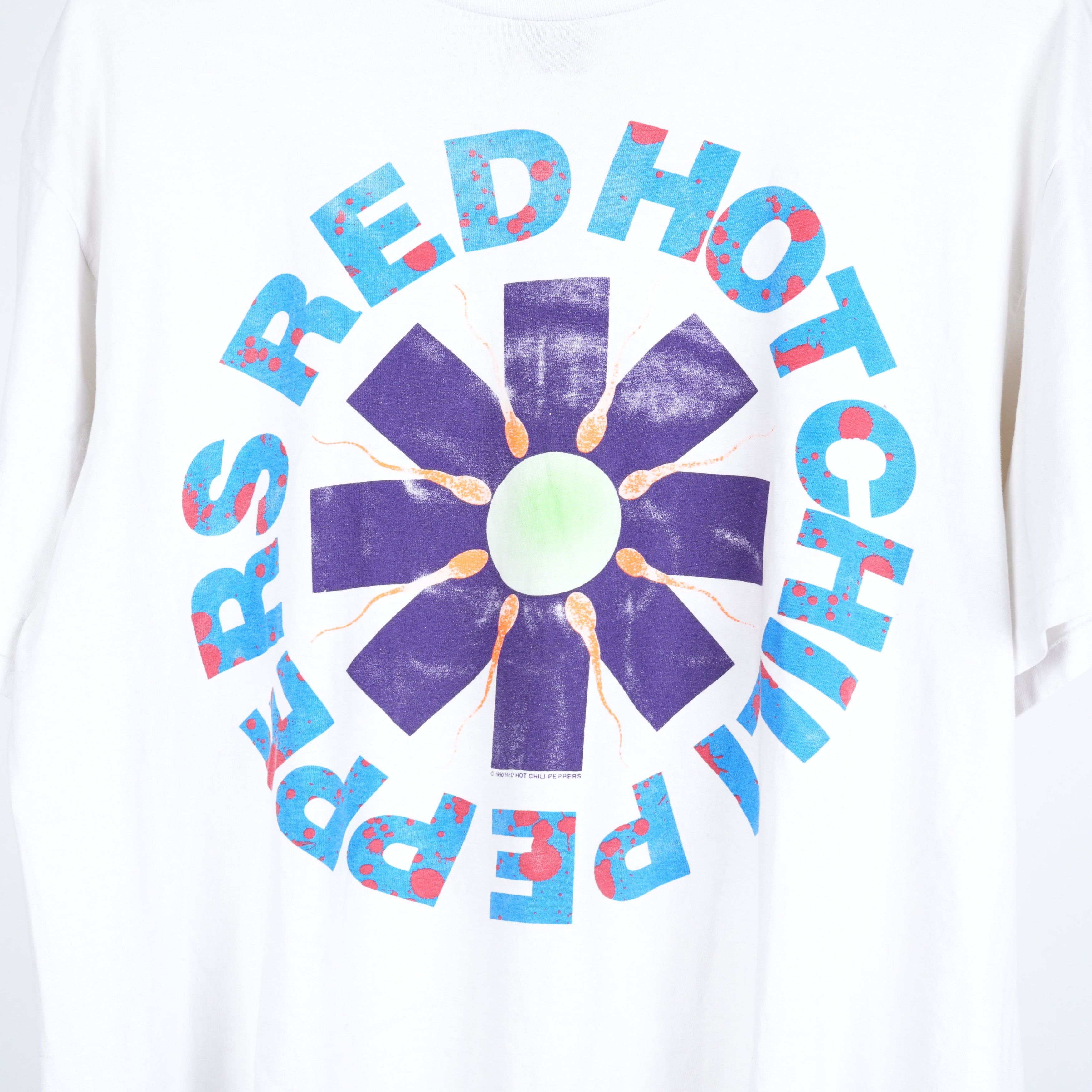 Vintage RED HOT CHILI PEPPERS LOGO T-SHIRT Size US XL / EU 56 / 4 - 3 Thumbnail