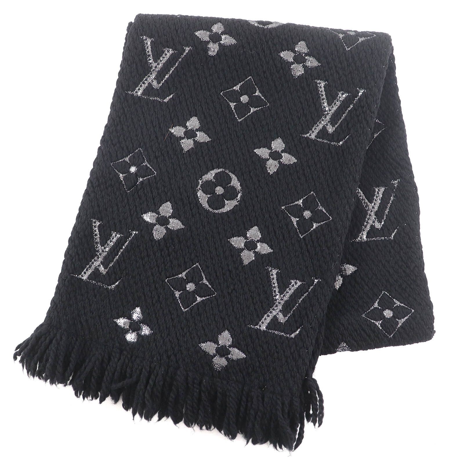 Louis Vuitton Louis Vuitton Escalp Logo Mania Shine Wool Scarf Textile Scarf M75833 DUTY FREE for USA