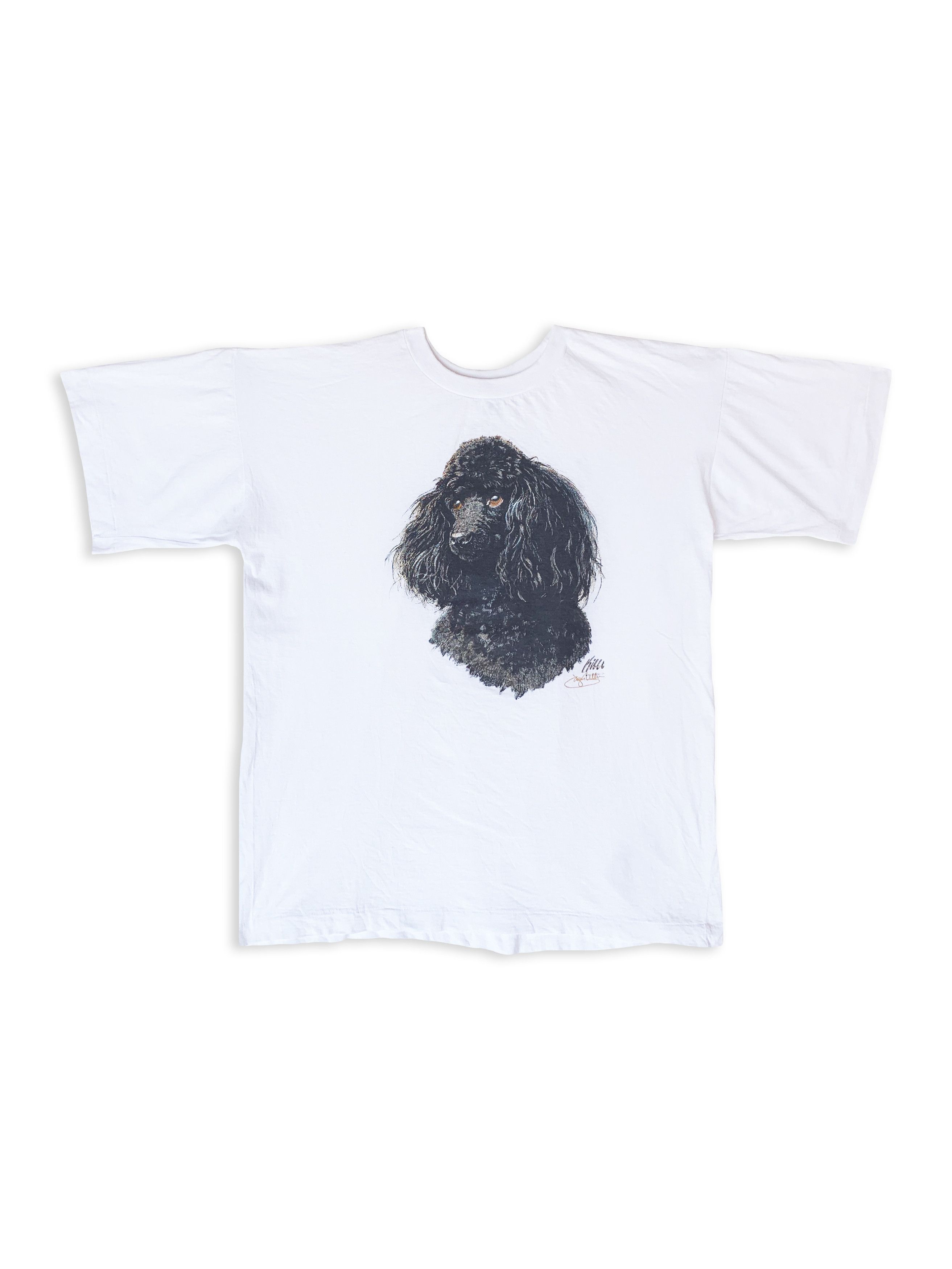 Vintage Vintage 80s 90s Teletrend Poodle Dog Single Stitch T Shirt Size US M / EU 48-50 / 2 - 1 Thumbnail
