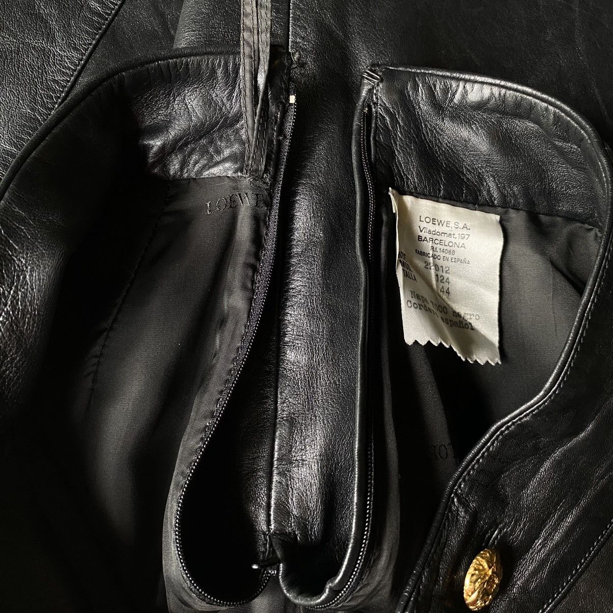 Loewe Loewe Black Leather Skirt with Side Zipper Size 30" / US 8 / IT 44 - 19 Thumbnail