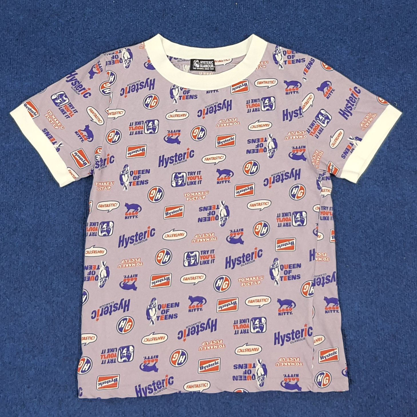 Hysteric Glamour × Japanese Brand × Vintage Vintage Hysteric Glamour Japanese Brand Full Print Tshirt Size XS / US 0-2 / IT 36-38 - 2 Thumbnail