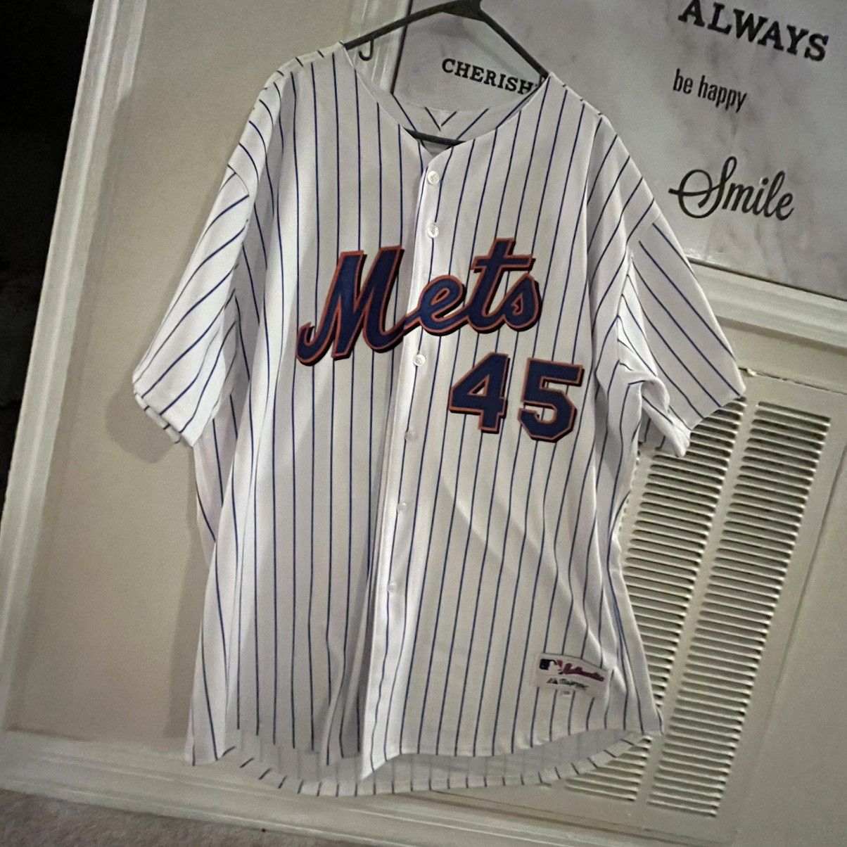 Majestic Authentic Mets Pedro Martínez #45 Jersey Size US L / EU 52-54 / 3 - 1 Thumbnail