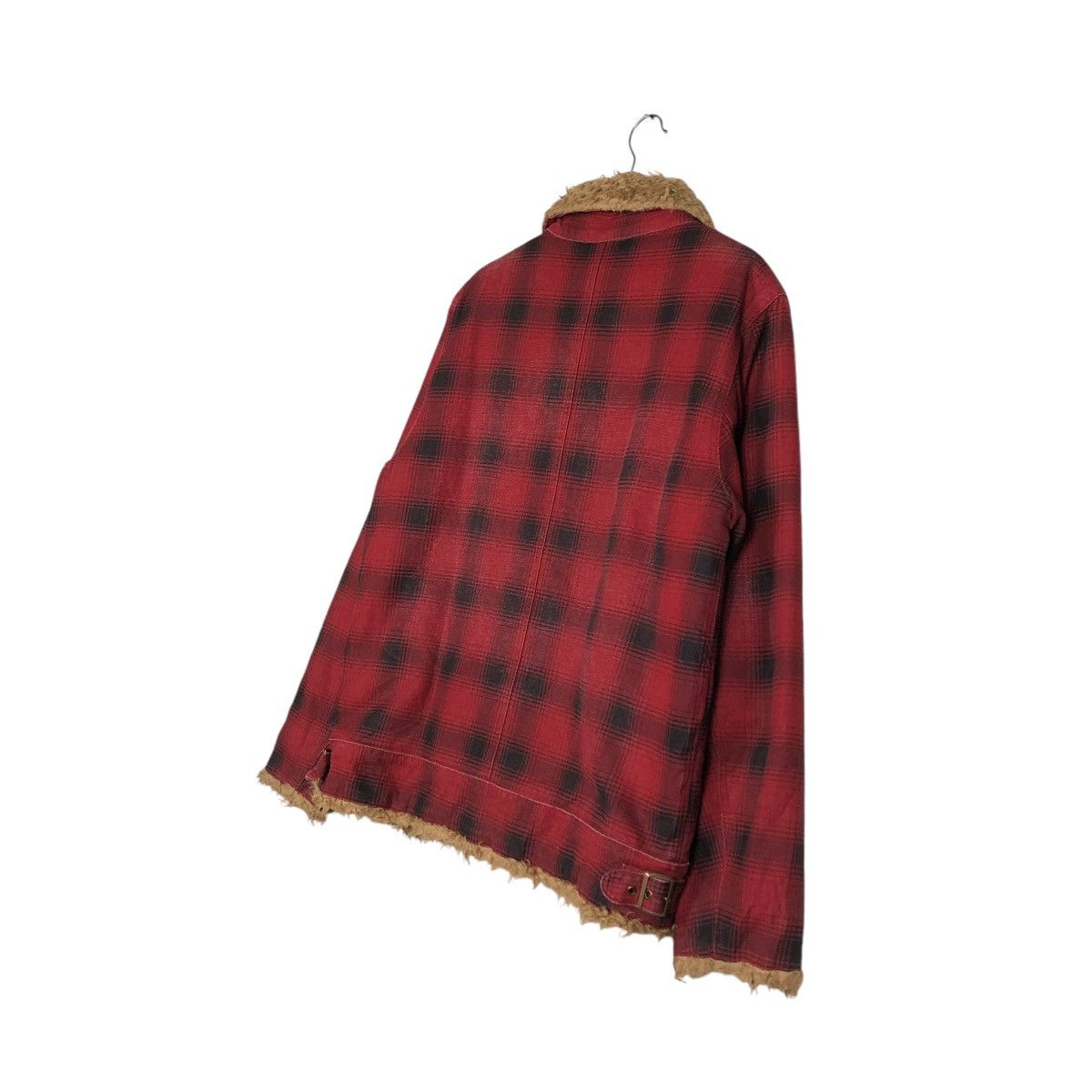 Hysteric Glamour 🔥VTG BIKER JACKET RANCH WEAR MARLONO FUR BLANKET TARTAN Size US L / EU 52-54 / 3 - 12 Thumbnail