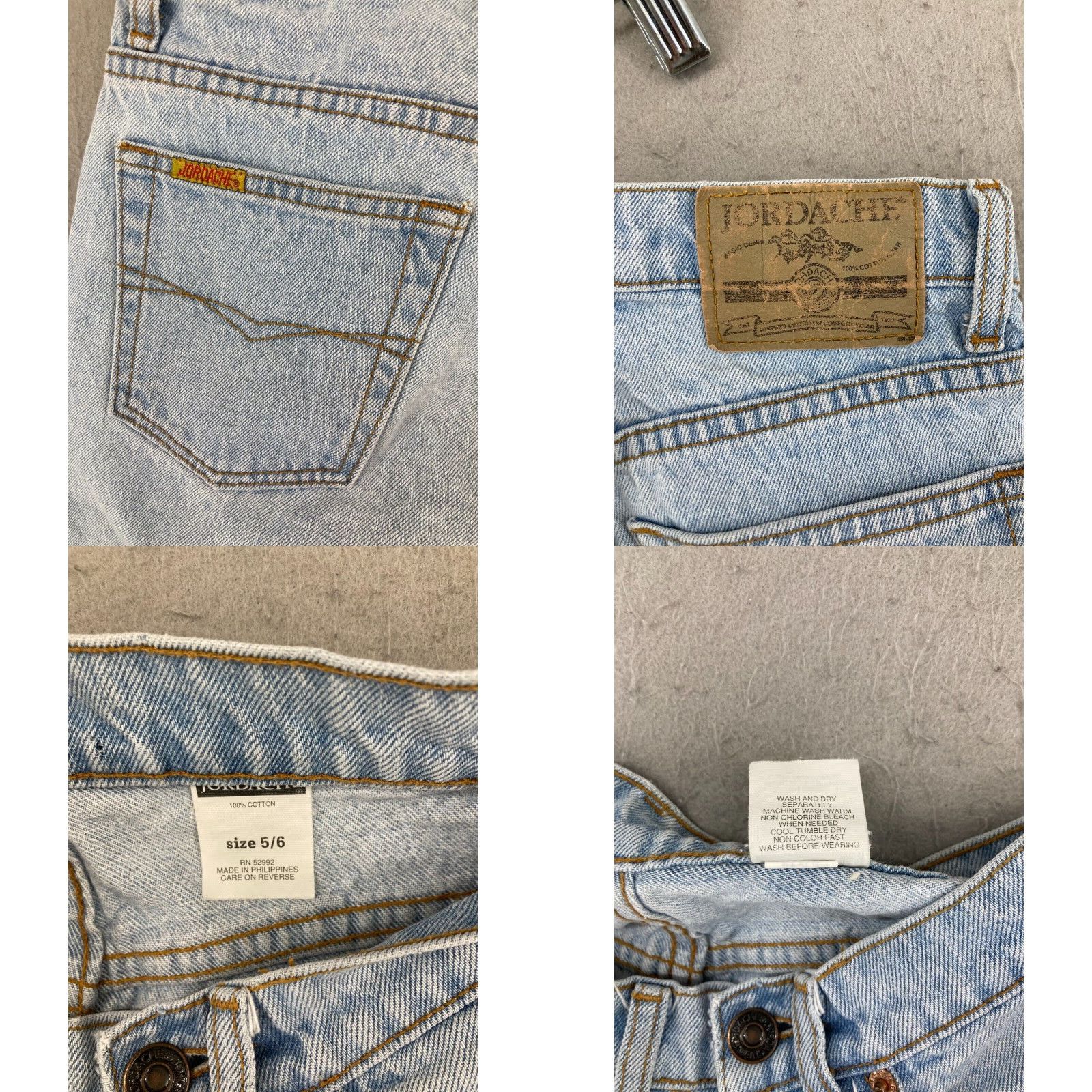 Jordache Jordache Womens Jeans 5 Vintage 90s Mom Tapered Blue Size 27" / US 4 / IT 40 - 8 Thumbnail