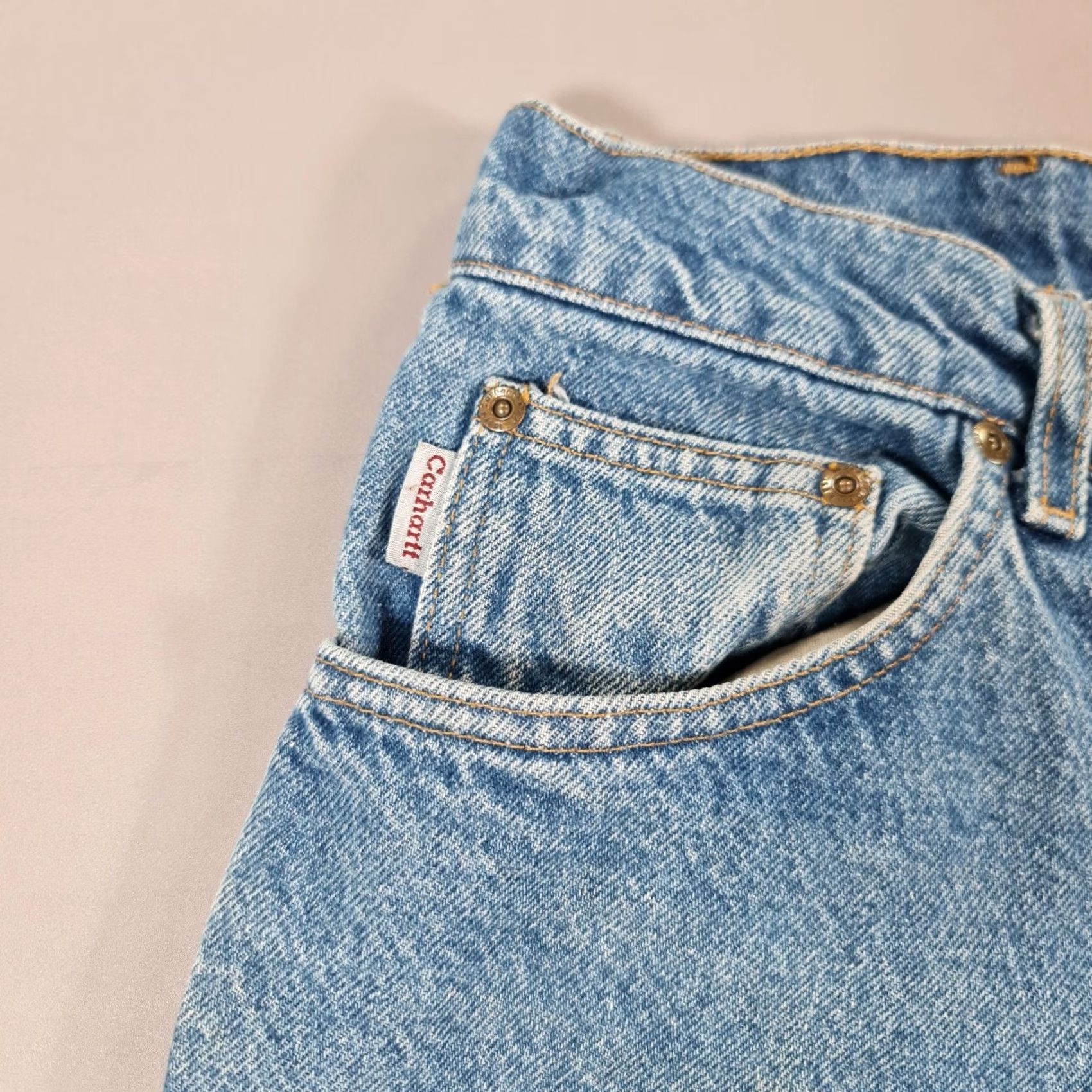 Carhartt VINTAGE Carhartt Jeans Mens W38 L30 Relaxed Fit Tapered 90s Denim B113DST Size US 38 / EU 54 - 5 Thumbnail