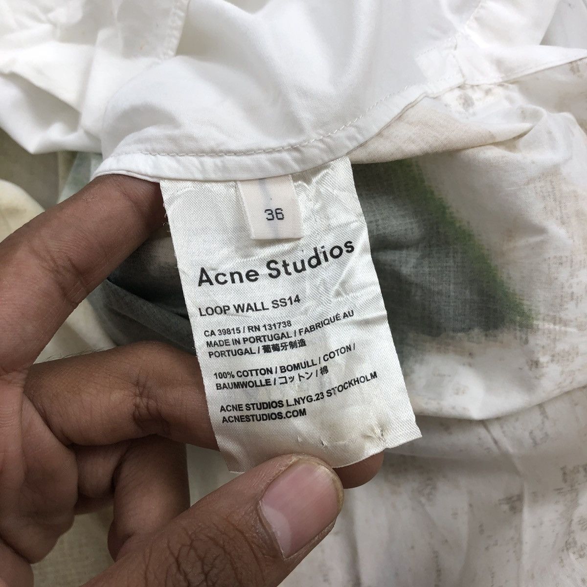 Acne Studios × Vintage SS14 Acne Studios Loop Wall Hal Shirt Size US XXL / EU 58 / 5 - 6 Thumbnail