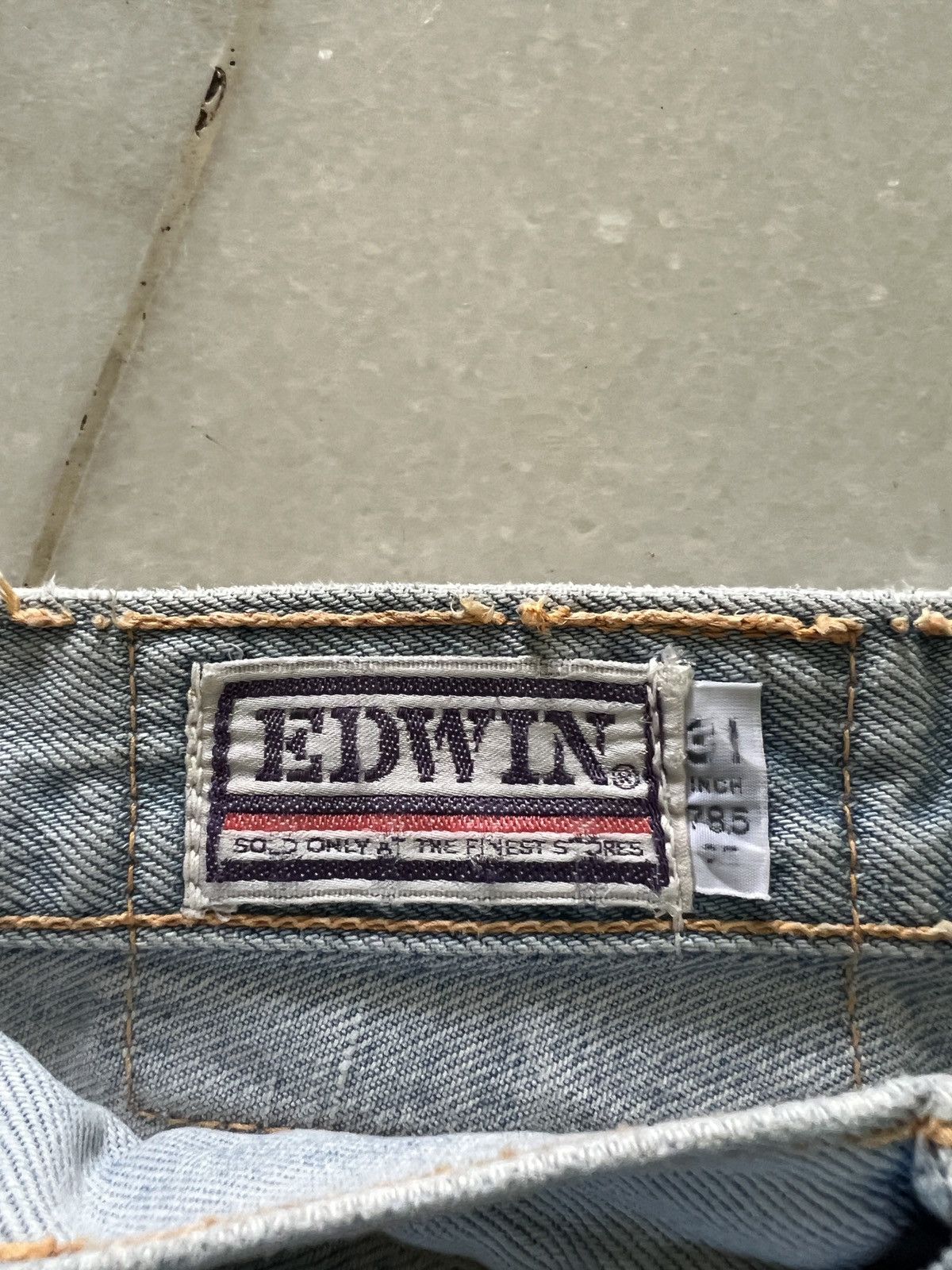 Edwin × Vintage RARE VINTAGE 70's EDWIN BAGGY JEANS Size US 31 - 9 Thumbnail