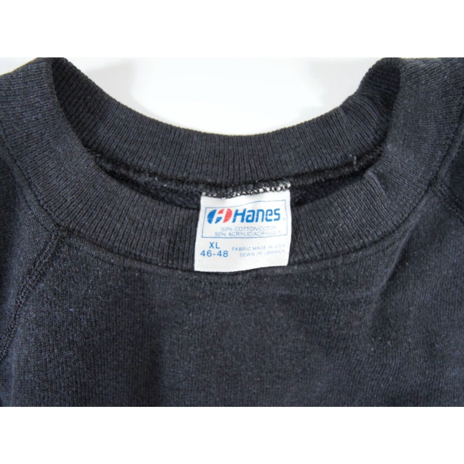 Hanes Vintage Hanes 90s Hawaiian Crewneck Sweatshirt XL Men Black Fleece Pullover Outdoor Casual Size US XL / EU 56 / 4 - 5 Thumbnail