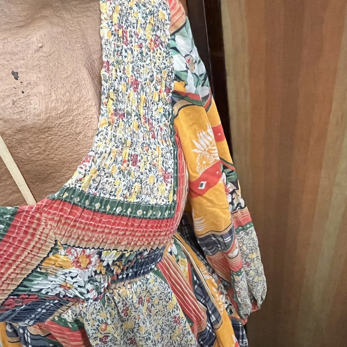 Vintage 1970s Roberta California Patchwork Maxi Dress Size S / US 4 / IT 40 - 3 Thumbnail