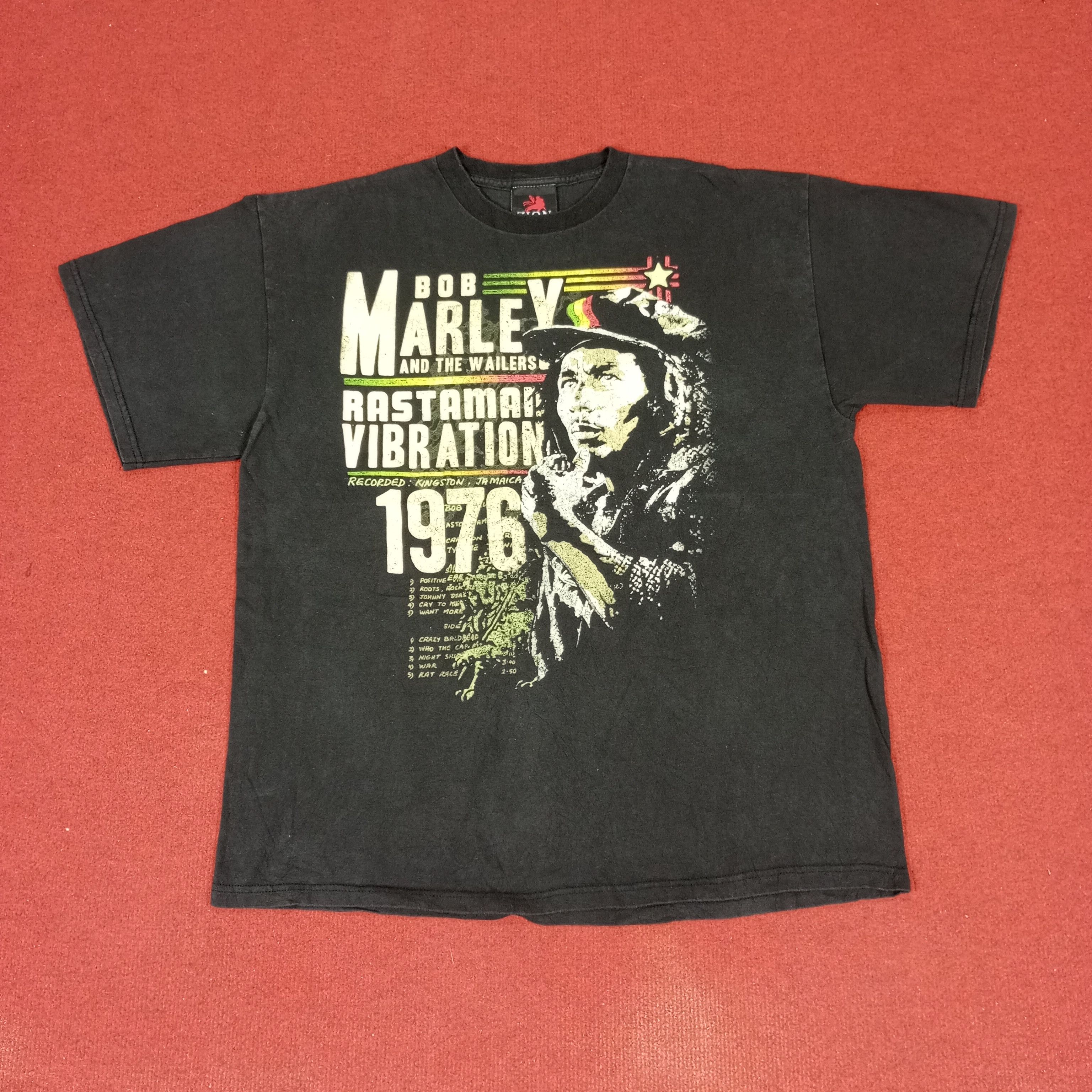 Bob Marley × Vintage Bob Marley Singer Music Tshirt Streetwear Style Size US XL / EU 56 / 4 - 1 Thumbnail