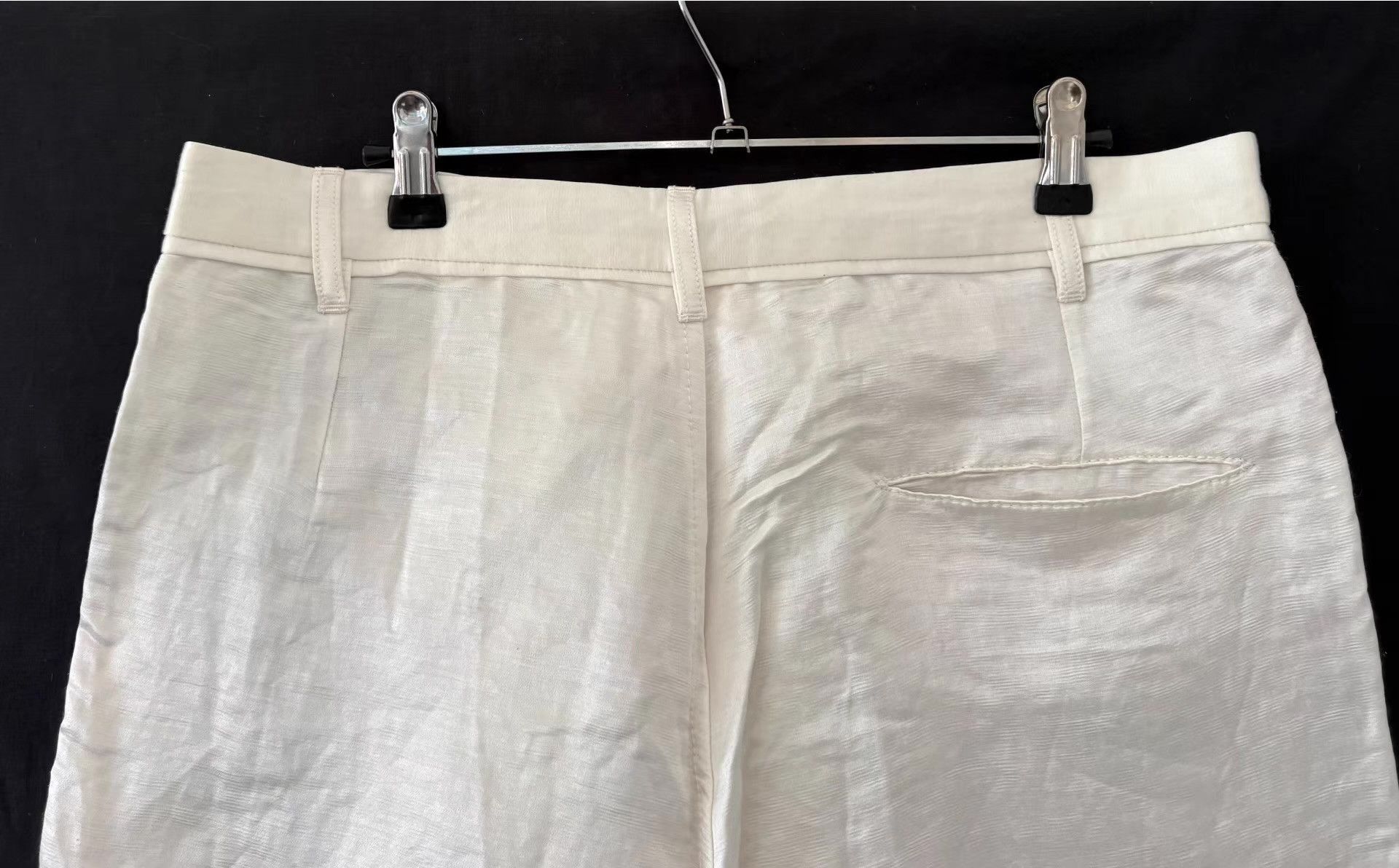 Ann Demeulemeester White Lace-Trimmed Casual Shorts Size US 34 / EU 50 - 4 Thumbnail