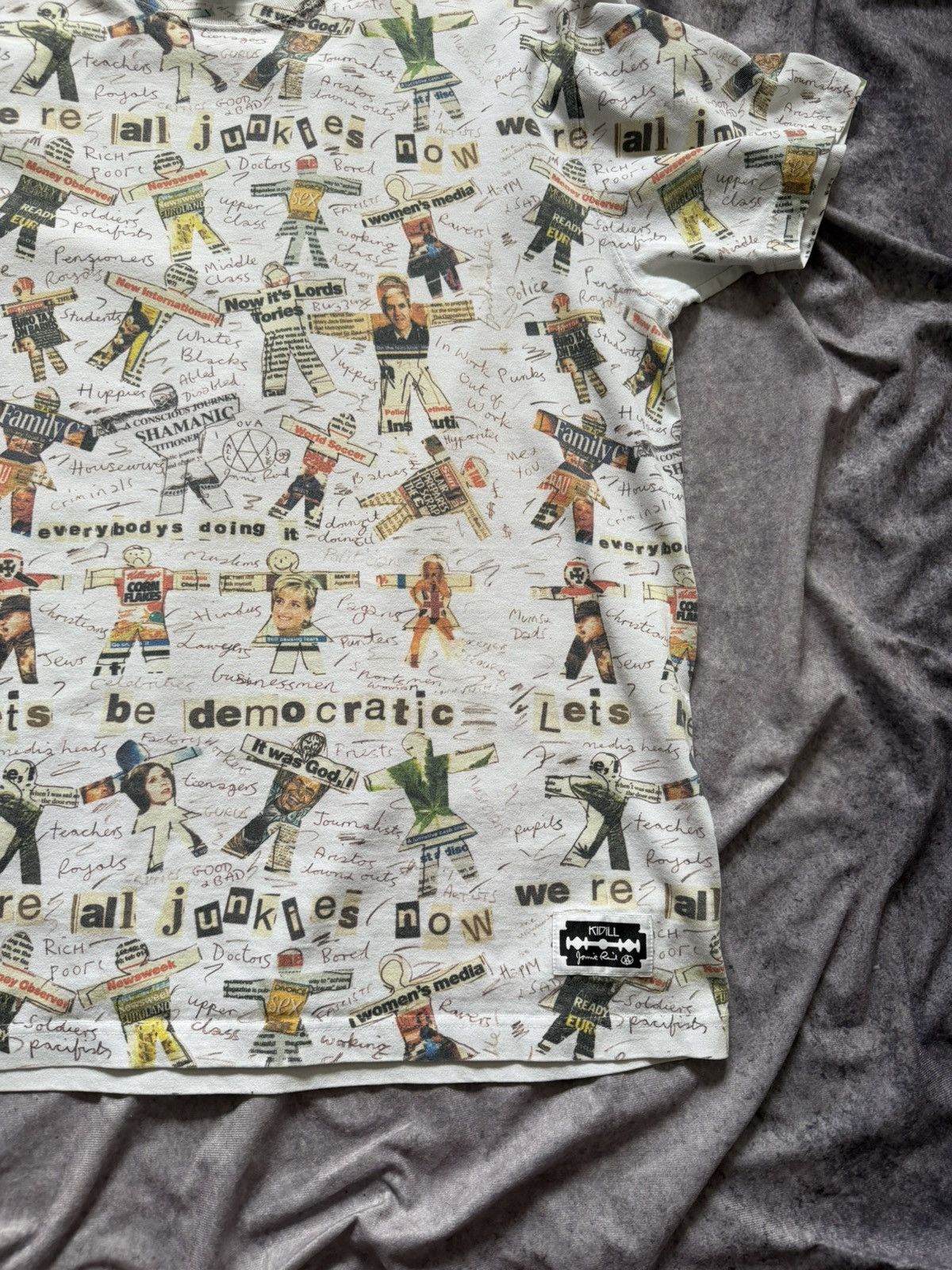KIDILL KIDILL 20AW × Jamie Reid Tee T-shirt All-Over Pattern KL475 Size US XL / EU 56 / 4 - 11 Thumbnail