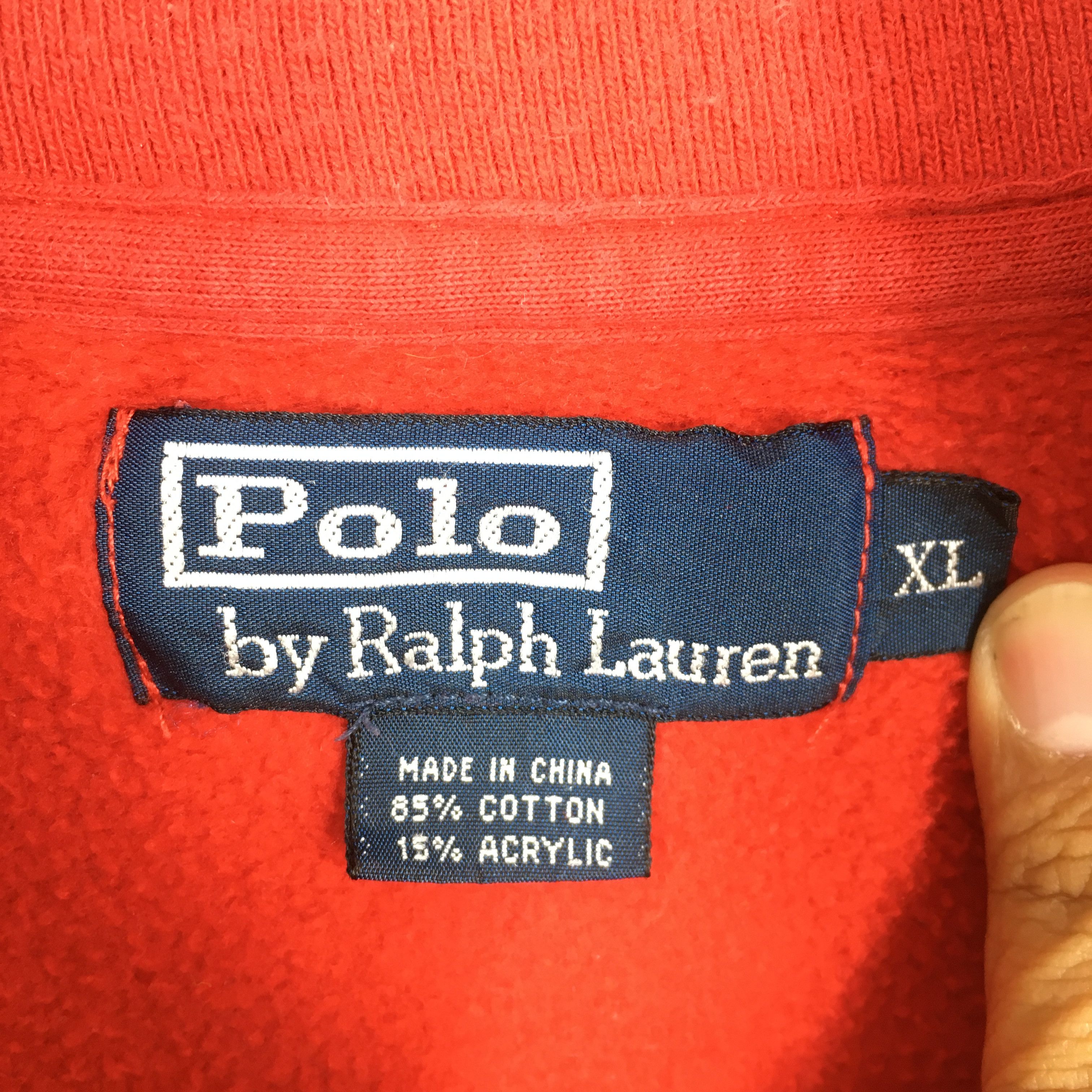 Polo Ralph Lauren Vintage Polo Ralph Lauren Half Zipper Sweatshirt XLarge Size US XL / EU 56 / 4 - 6 Thumbnail