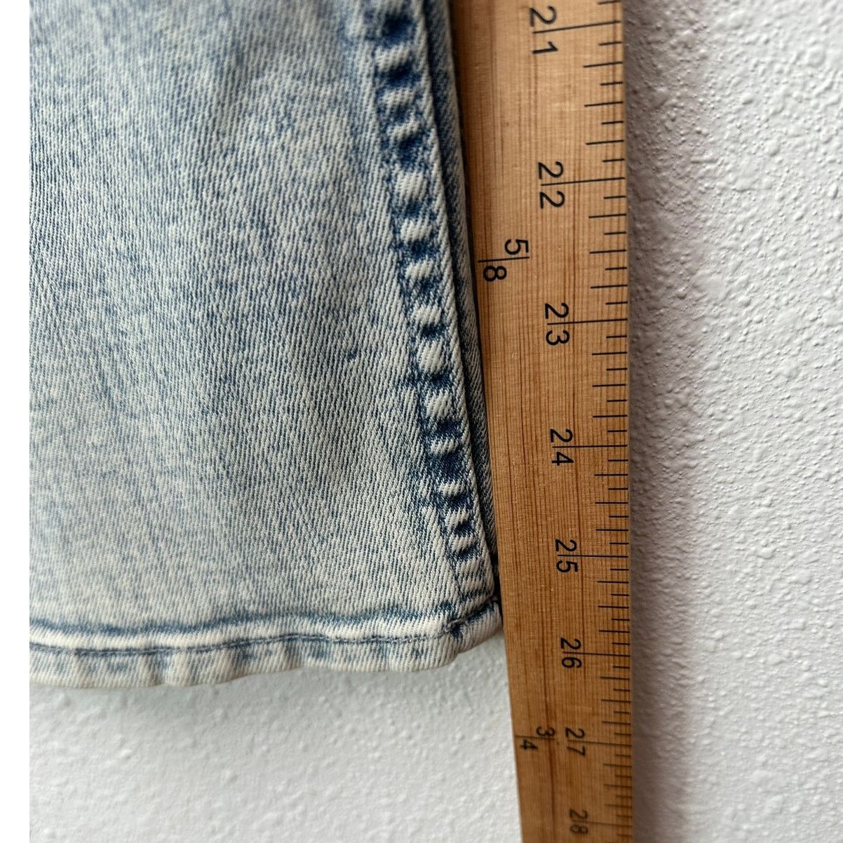 Other Mother Tomcat Straight Jeans Blue 33 Button Marrakesh Days Size 33" - 13 Thumbnail