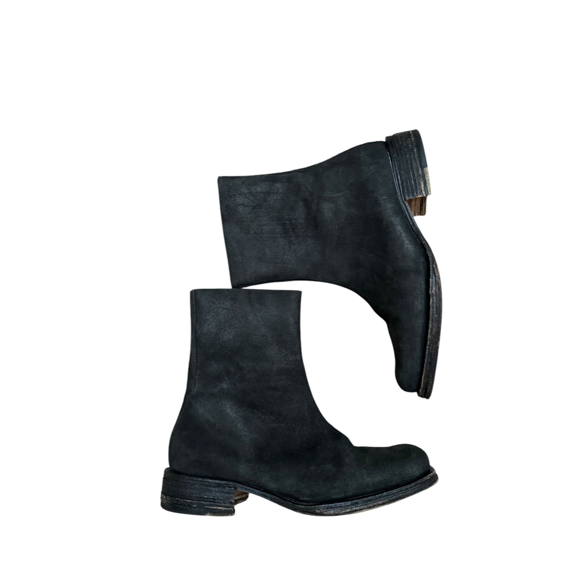 Maison Margiela 2002 Black Square Boots Size US 7.5 / EU 40-41 - 1 Thumbnail