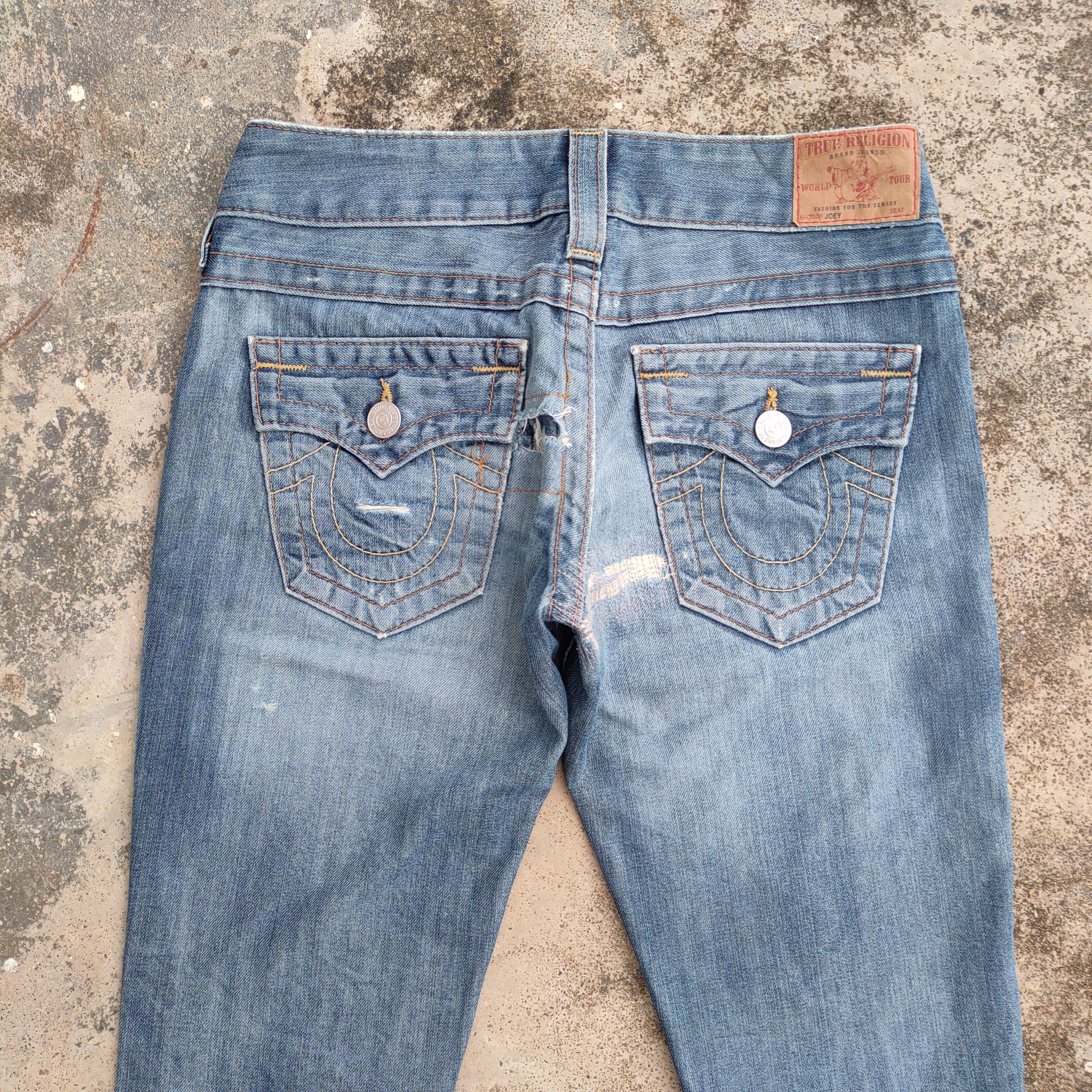 True Religion TRUE RELIGION FLARE RIPPED JEANS DENIM PANTS Size US 29 - 10 Thumbnail