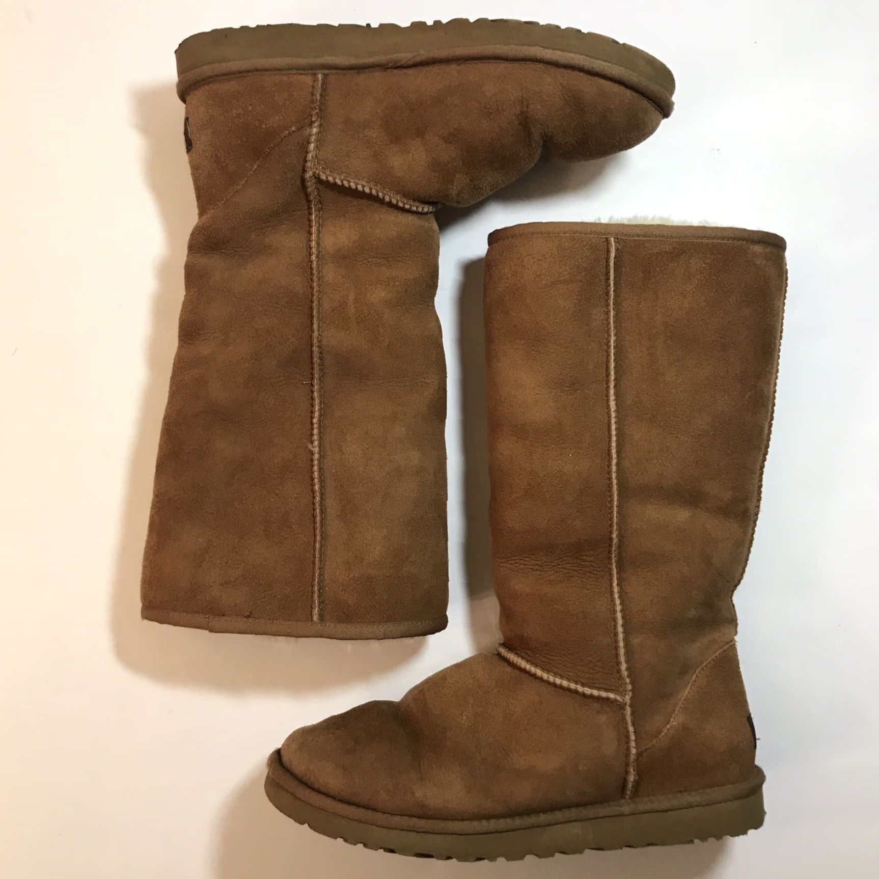 Ugg UGG Boots Knee High Fur Lined Chestnut Brown Size 9 Womens Winter Outdoor Comfort Size US 9 / IT 39 - 2 Thumbnail