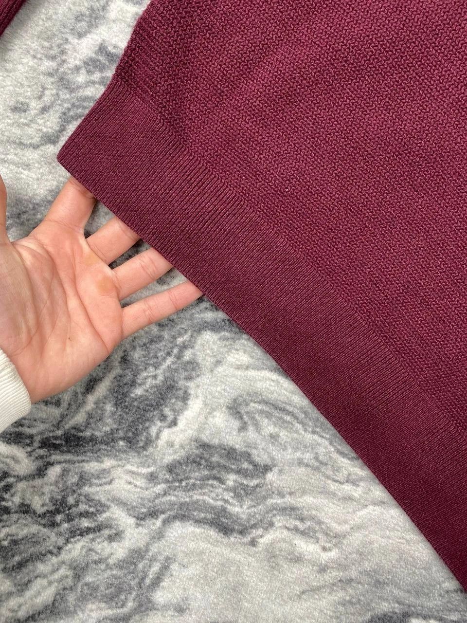 Brunello Cucinelli Brunello Cucinelli Cotton V-neck Sweater Men Size 50 Red Size US M / EU 48-50 / 2 - 8 Thumbnail