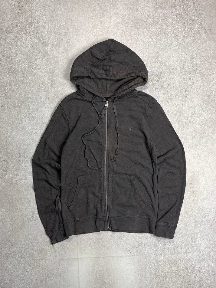 Allsaints × Japanese Brand × Vintage ⚡️QUICK SALE⚡️ALLSAINTS WAFFLE BOXY ZIP HOODIE XS Size US XS / EU 42 / 0 - 1 Thumbnail
