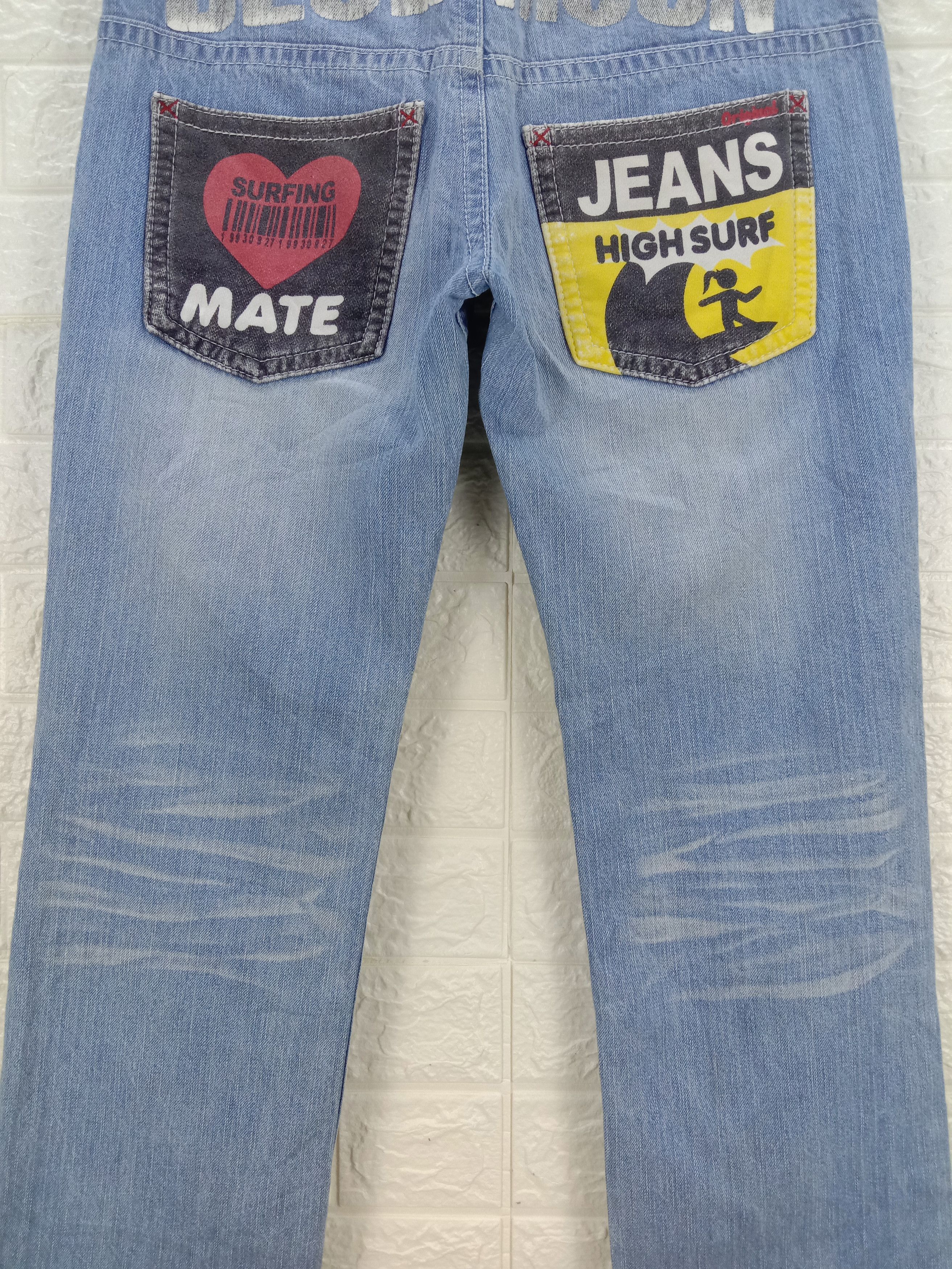 Japanese Brand Vintage Blue Moon Blue Surf Style Jeans Size US 31 - 4 Thumbnail