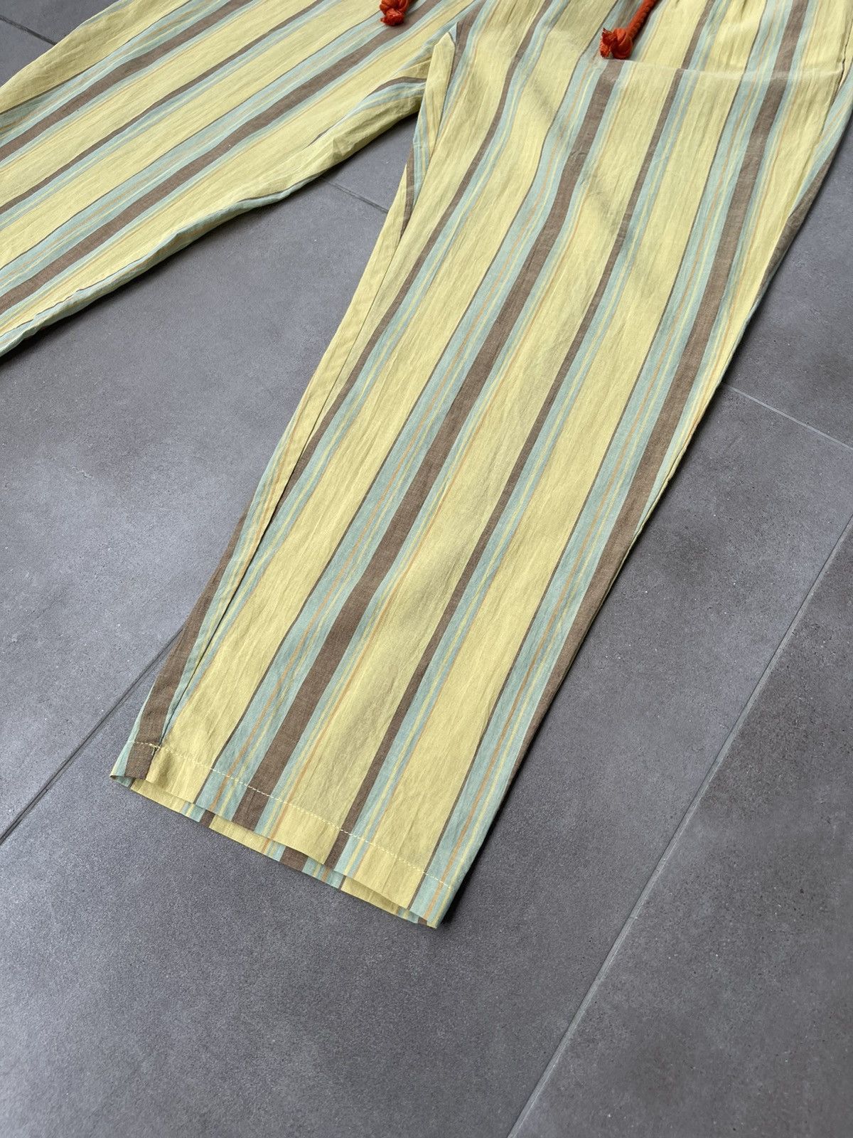 Viktor & Rolf !DS! SS20 Viktor & Rolf Stripe Print Yellow Trousers Size US 36 / EU 52 - 9 Thumbnail