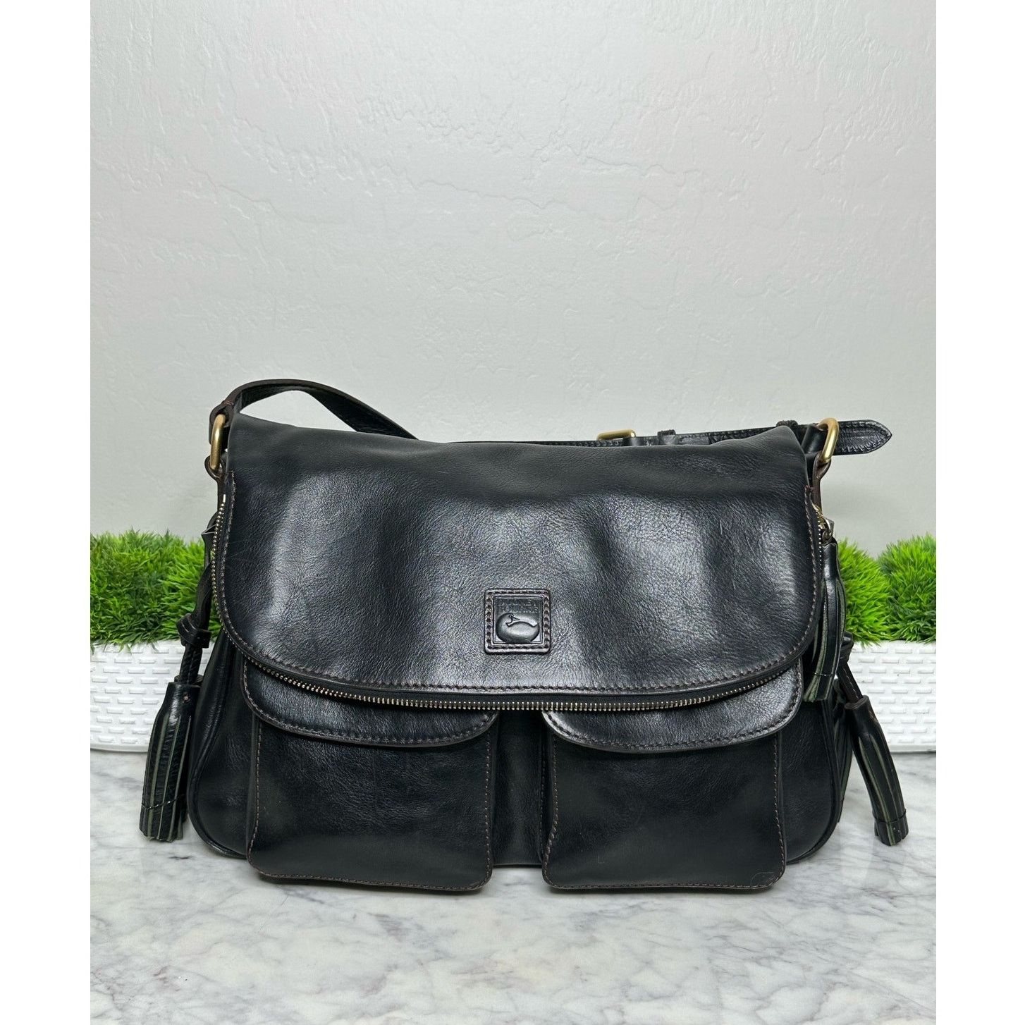Dooney & Bourke Rare Dooney and Bourke Brown Florentine Saddle Size ONE SIZE - 1 Thumbnail